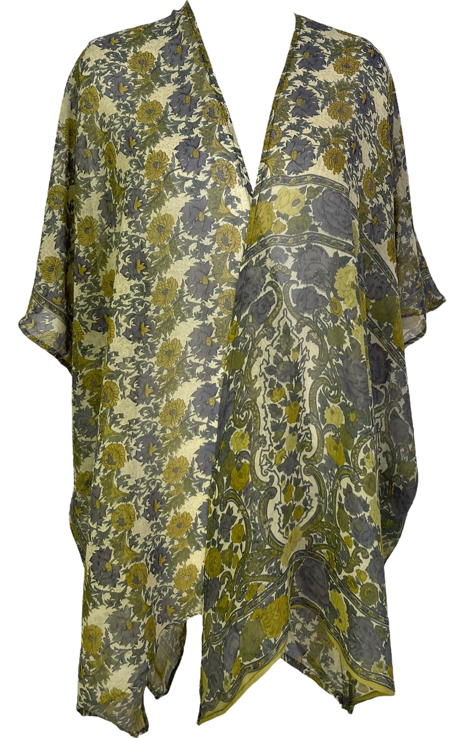 SOLD  PRG6853 Sheer Avatar Pure Silk Cardigan