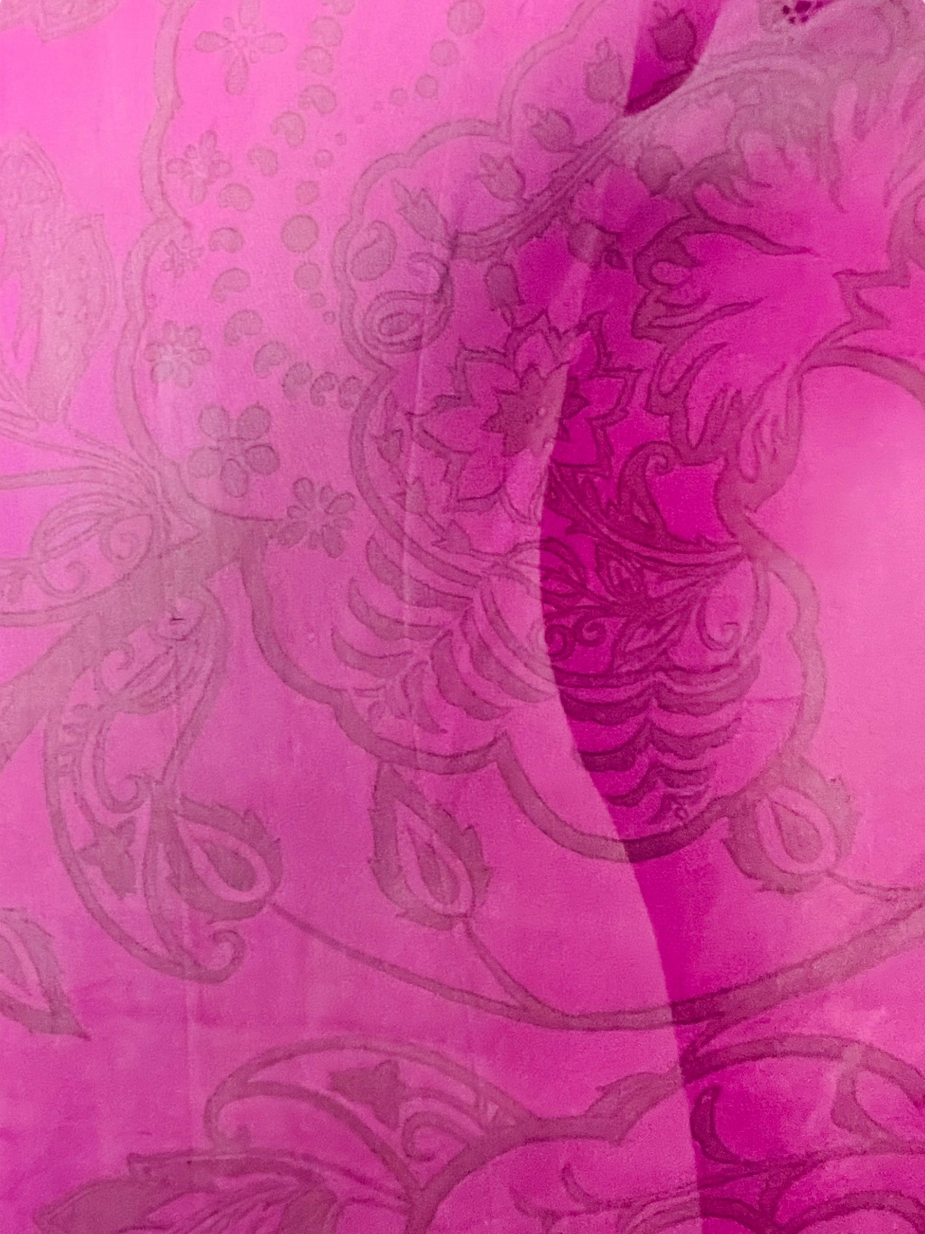 SOLD  PRG7606 Sheer Avatar Pure Silk Long Tunic with Side Ties