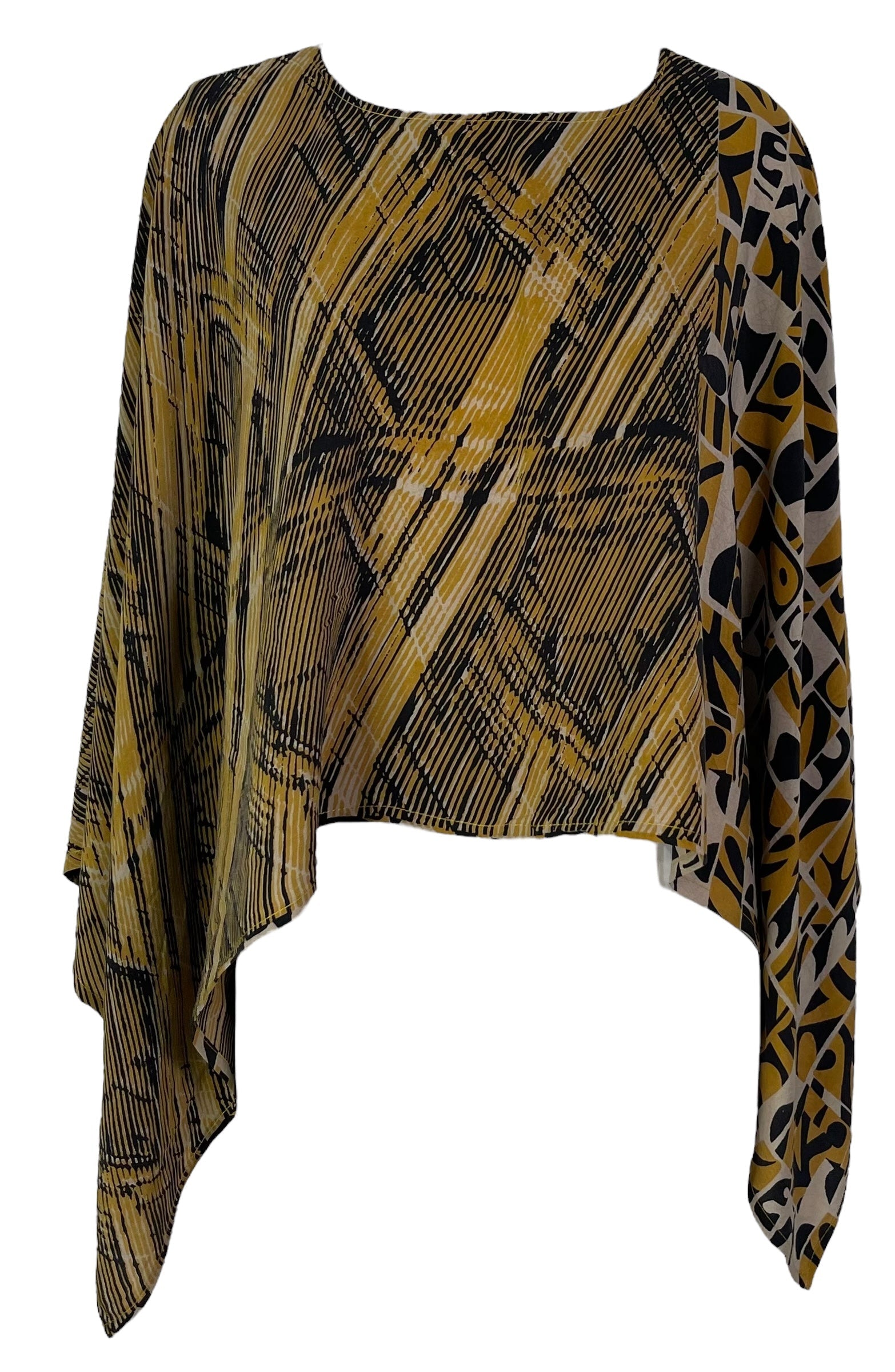 PRC6705 Avatar Pure Silk Capelet Poncho