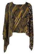 PRC6705 Avatar Pure Silk Capelet Poncho