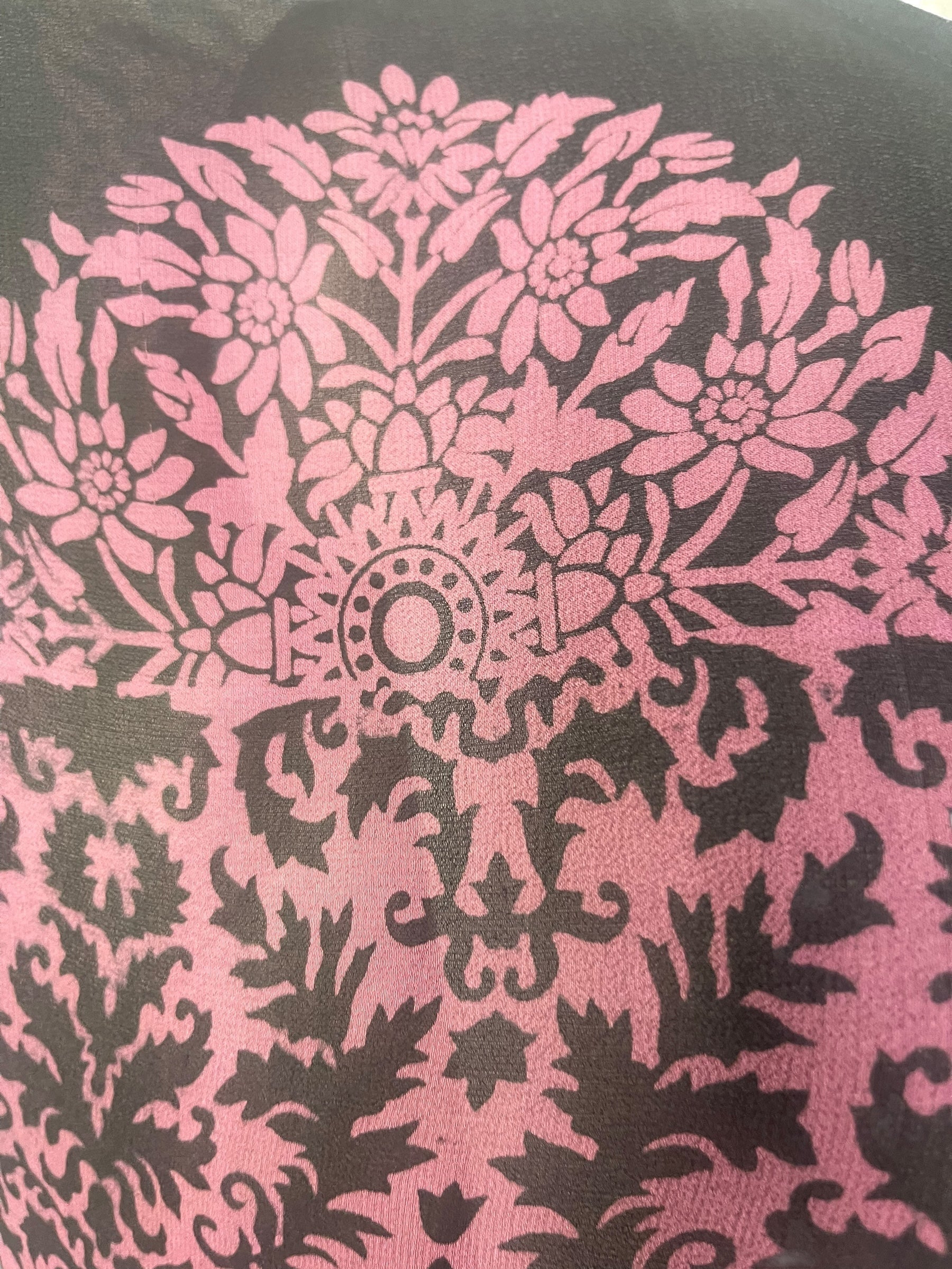 SOLD  PRG5505 Sheer Avatar Pure Silk Boxy Top