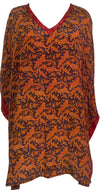 PRC7695 Avatar Pure Silk Short Kaftan Tunic with Slits