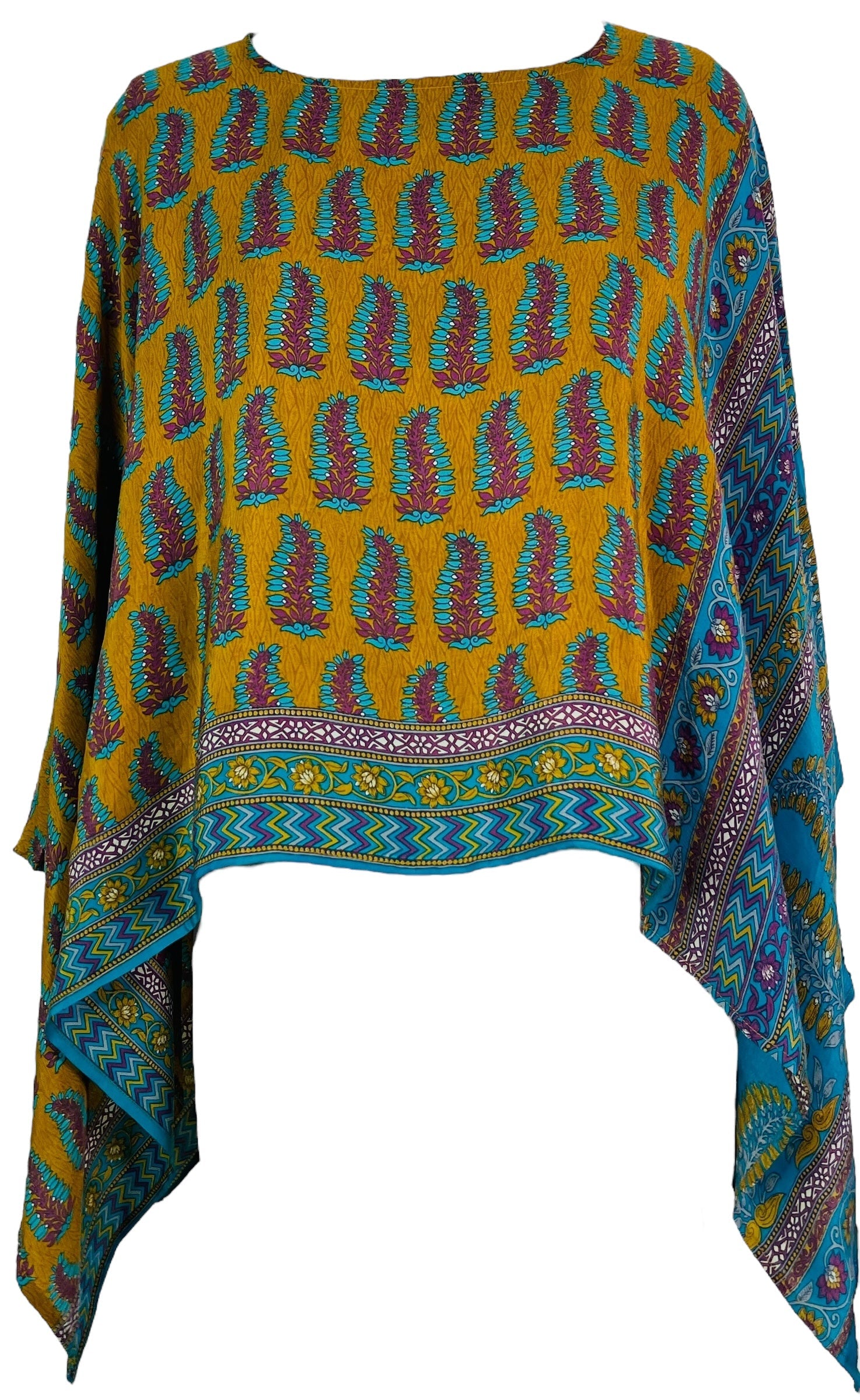 PRC7449 Avatar Pure Silk Capelet Poncho