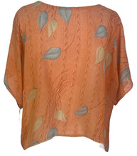 Load image into Gallery viewer, PRG4949 Sheer Avatar Pure Silk Boxy Top
