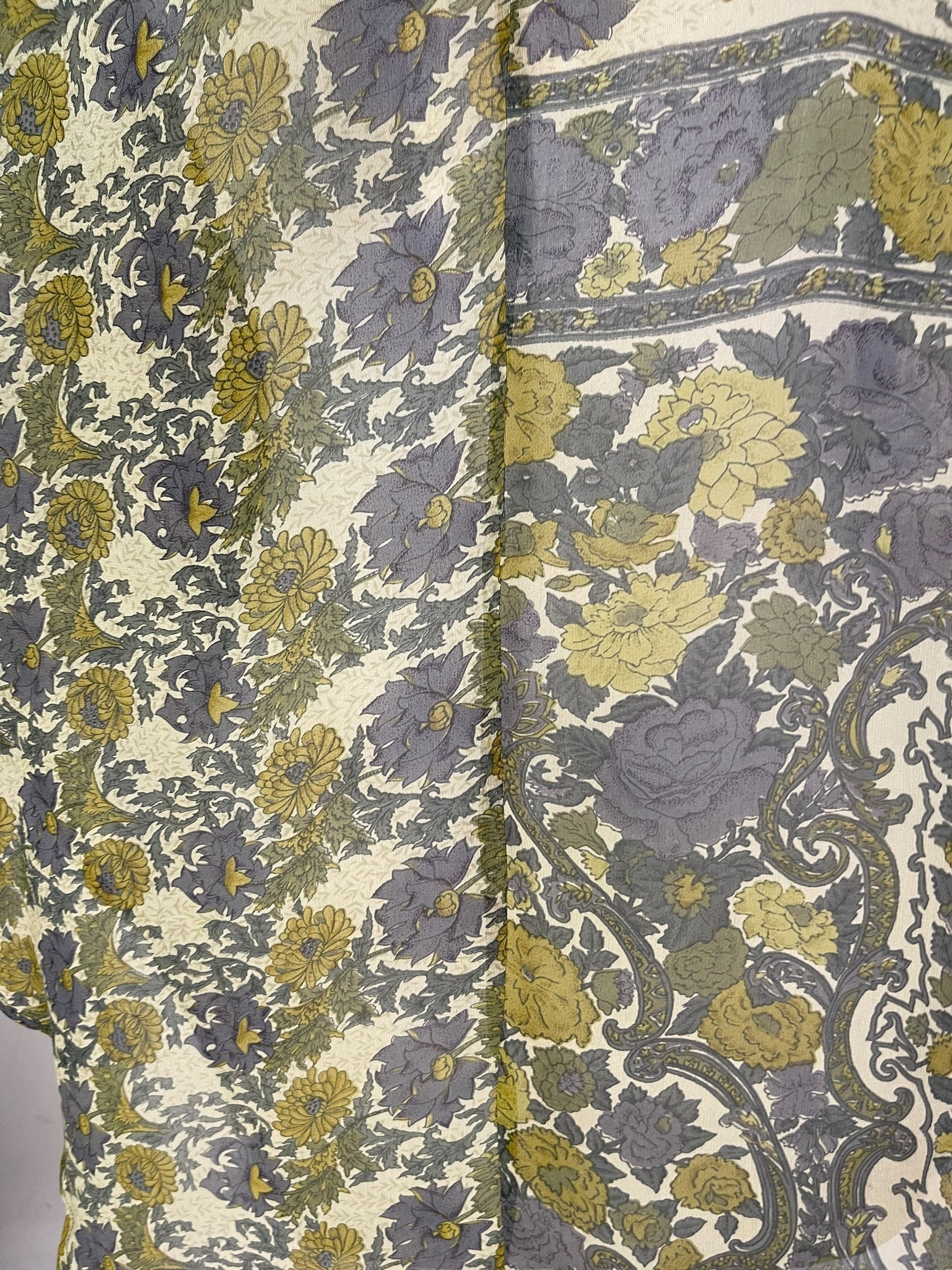 PRG6853 Sheer Avatar Pure Silk Waterfall Top