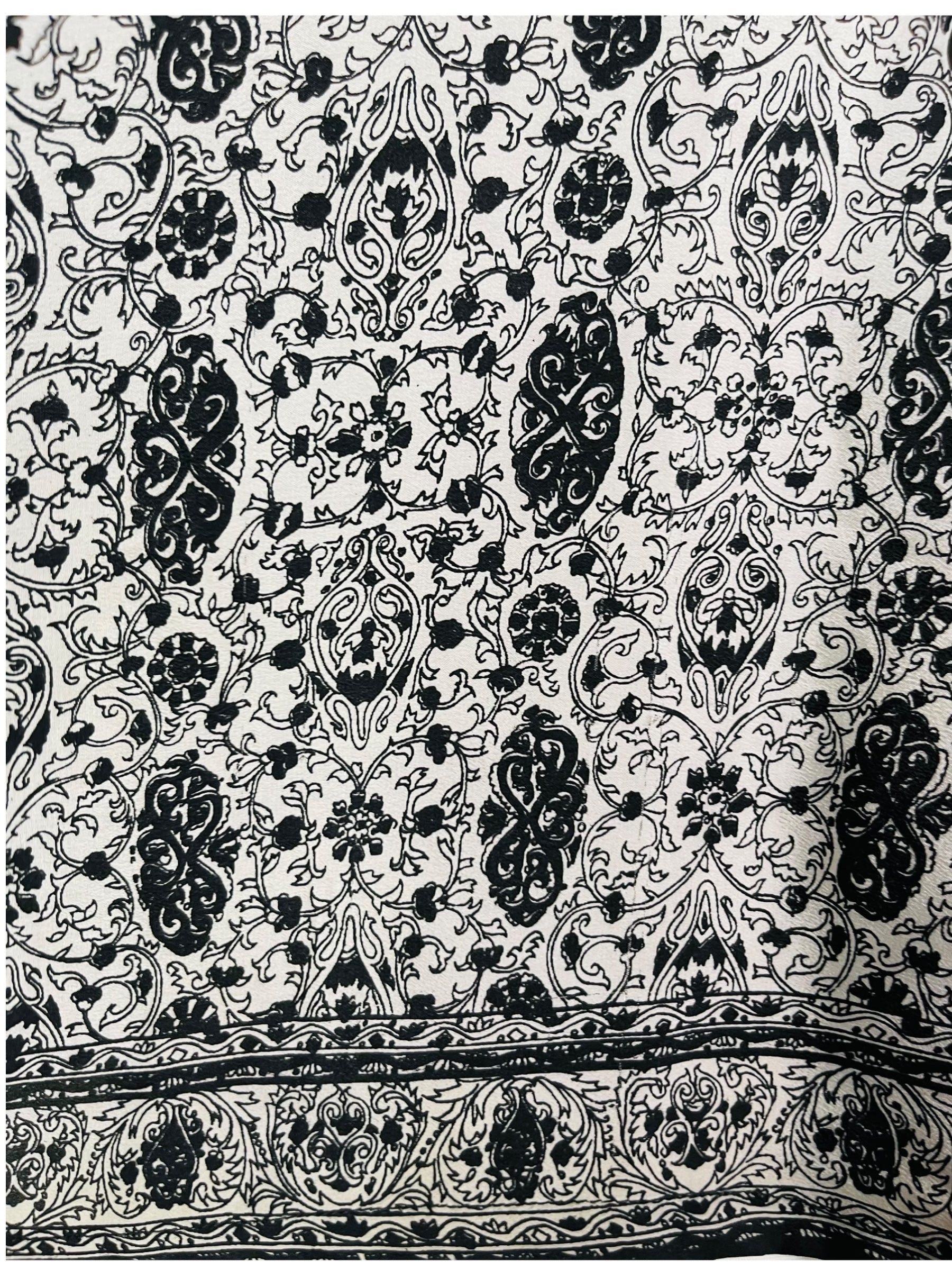 SOLD  PRC7315 Avatar Pure Silk Kimono-Sleeved Top