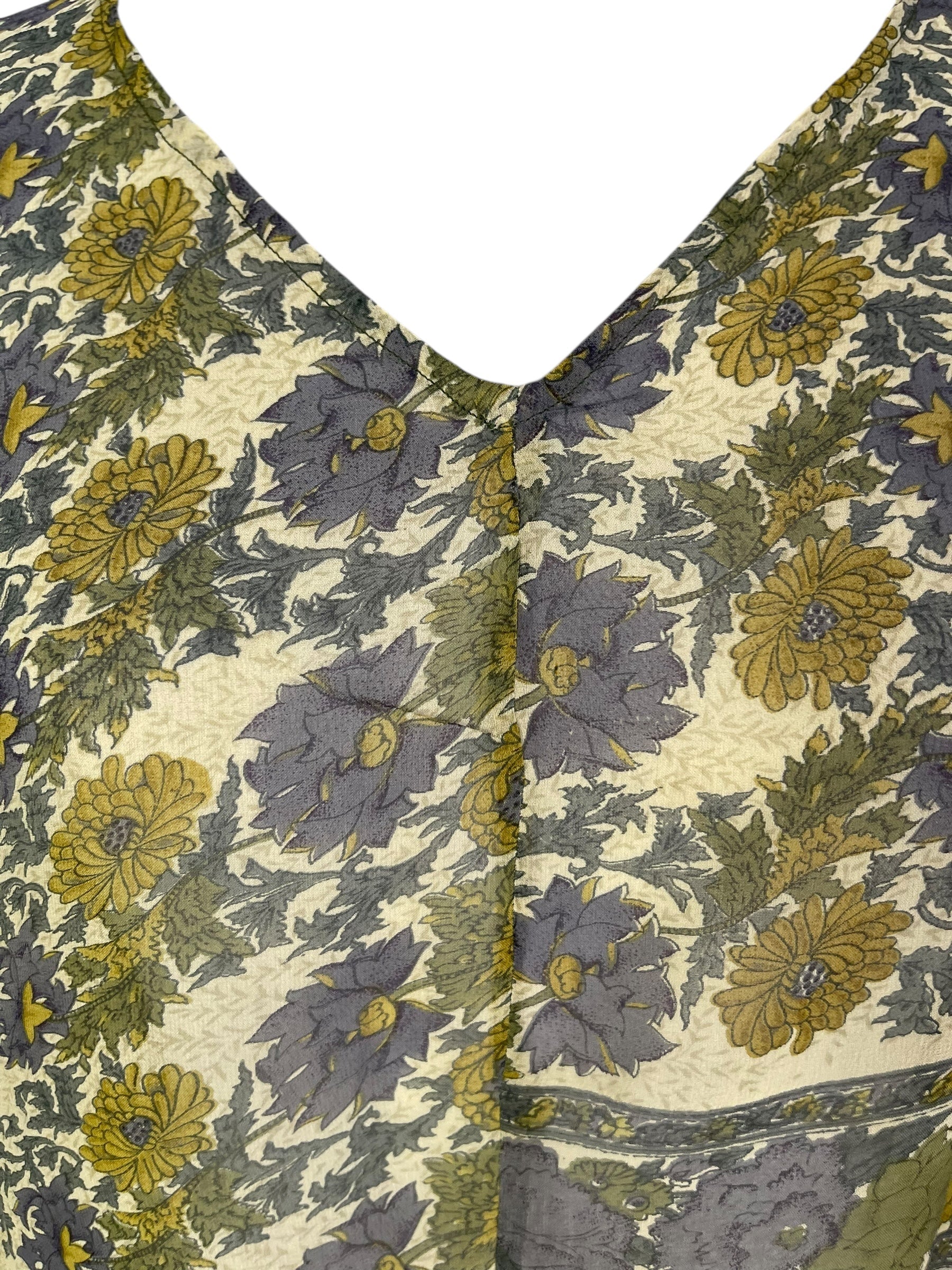 PRG6853 Sheer Avatar Pure Silk Waterfall Top