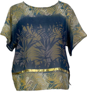 PRG5512 Sheer Avatar Pure Silk Boxy Top