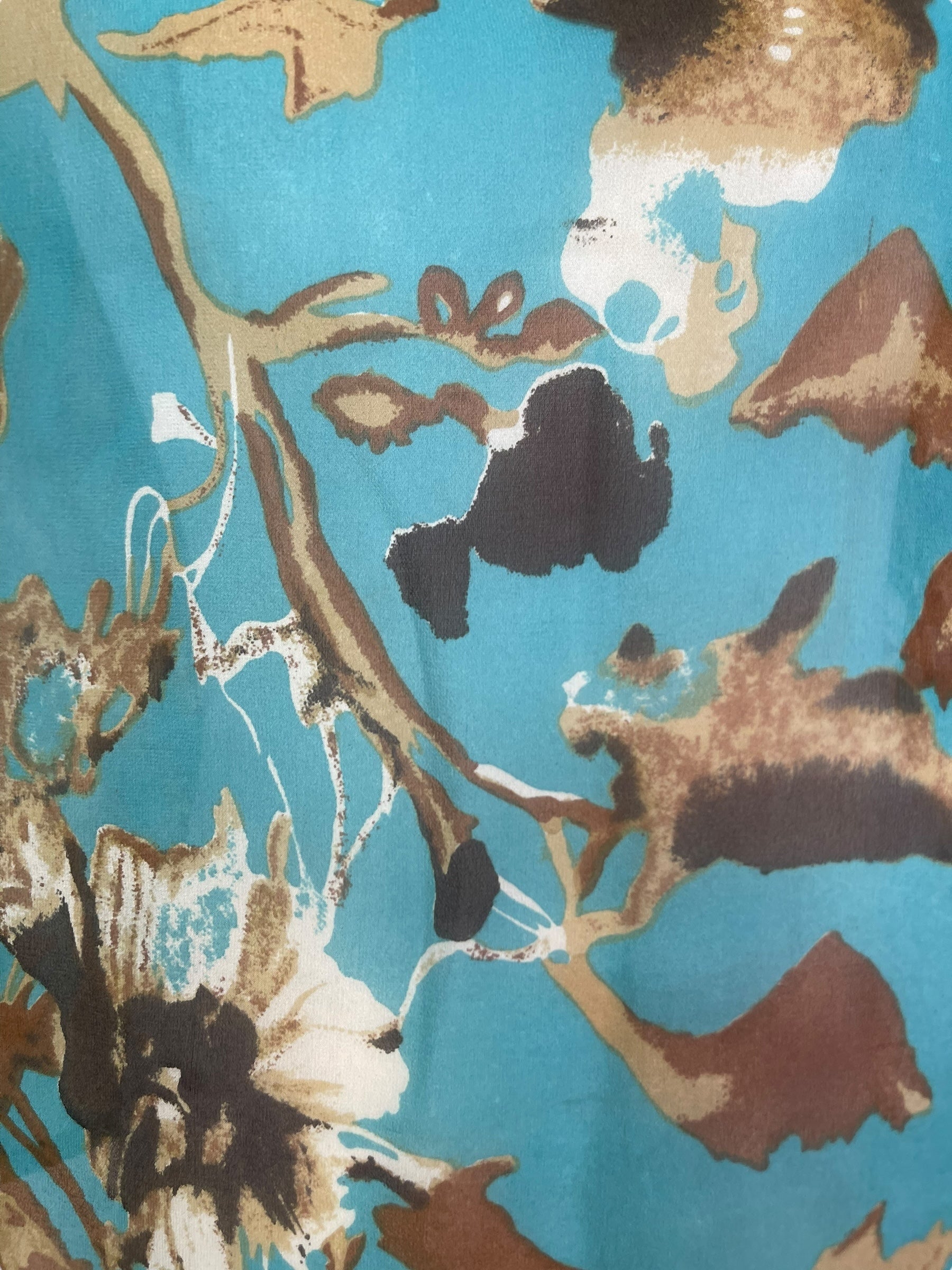 PRG7058 Sheer Avatar Pure Silk Side Slit Top