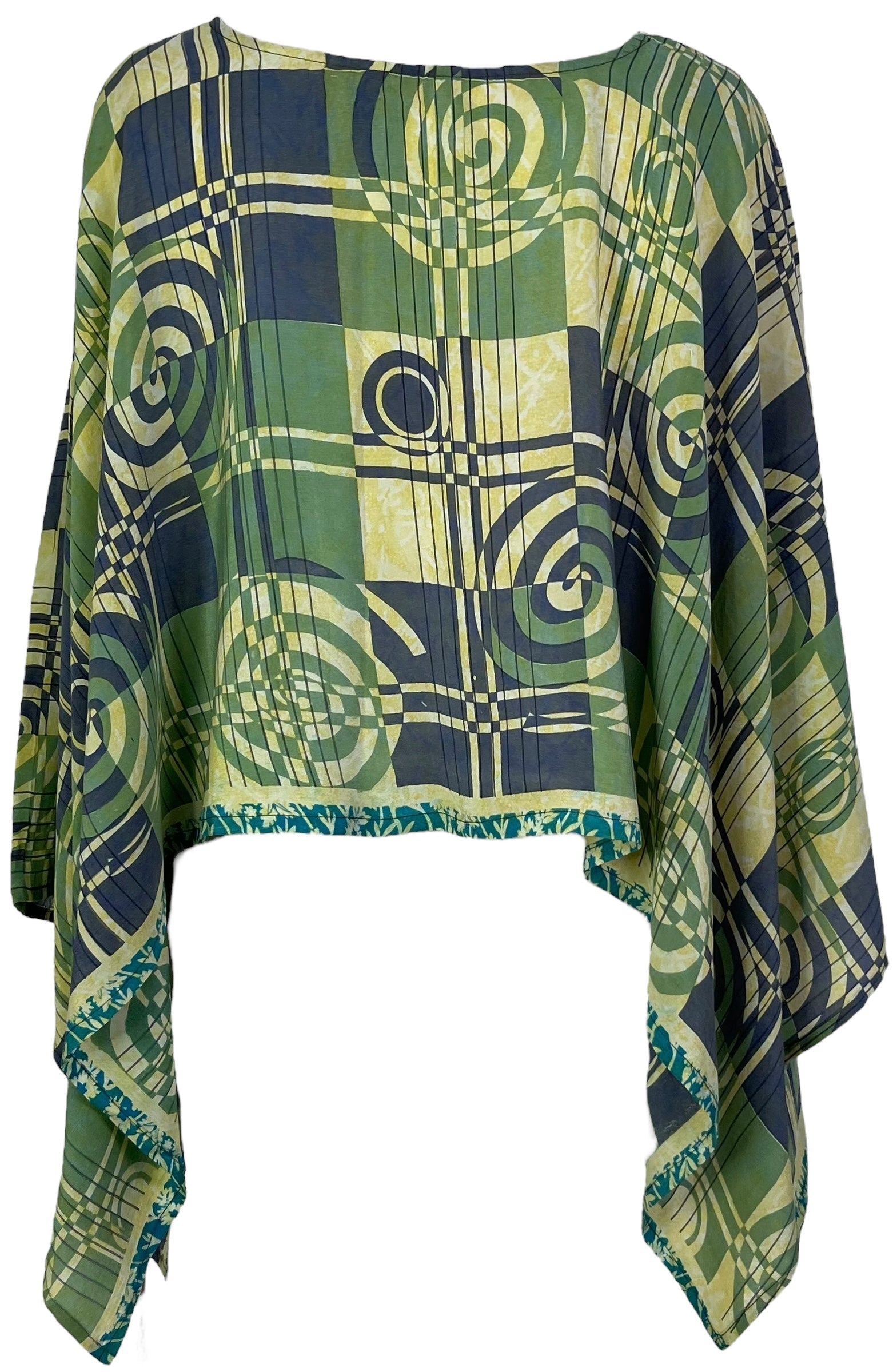 PRC6952 Avatar Pure Silk Capelet Poncho