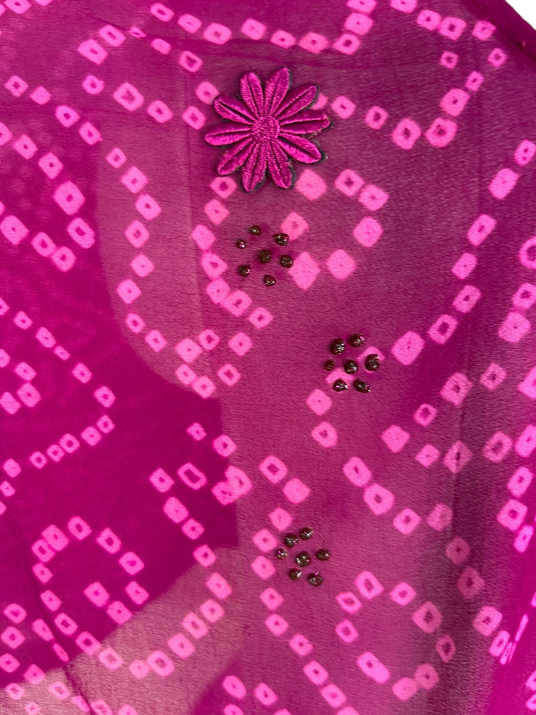 SOLD  PRG6407 Sheer Avatar Pure Silk Capelet Poncho