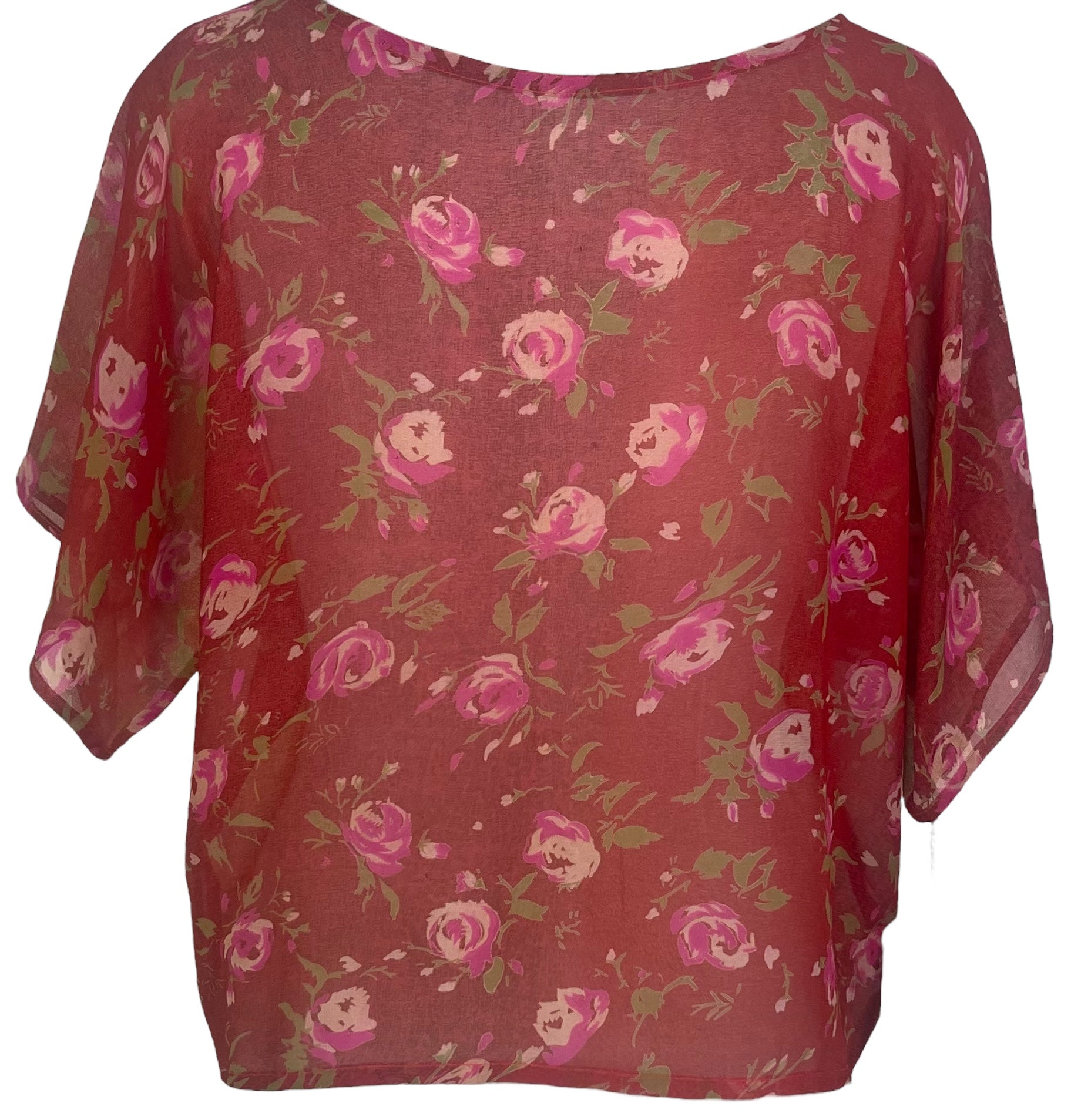 PRG4872 Sheer Avatar Pure Silk Boxy Top