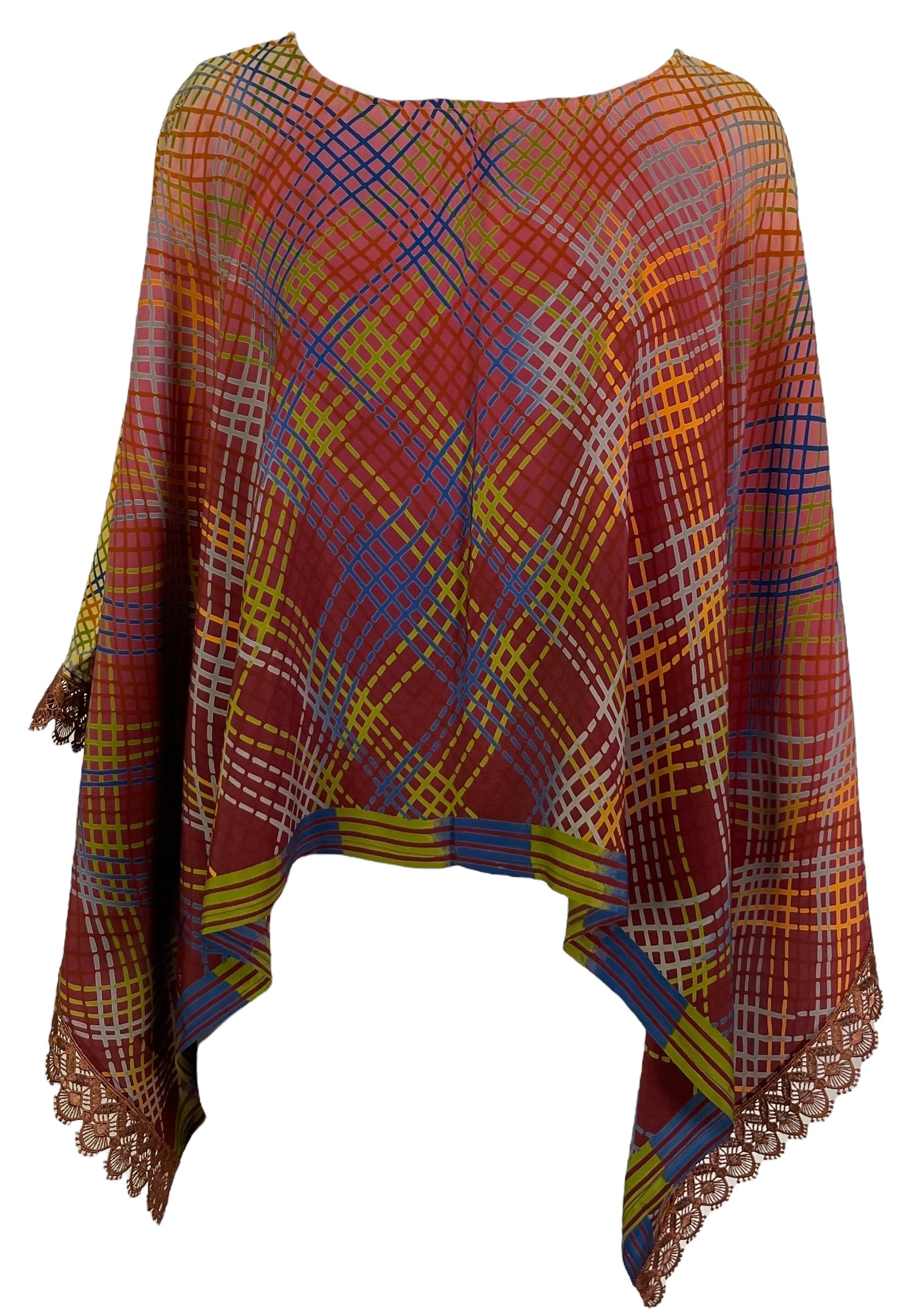 PRC6995 Avatar Pure Silk Capelet Poncho