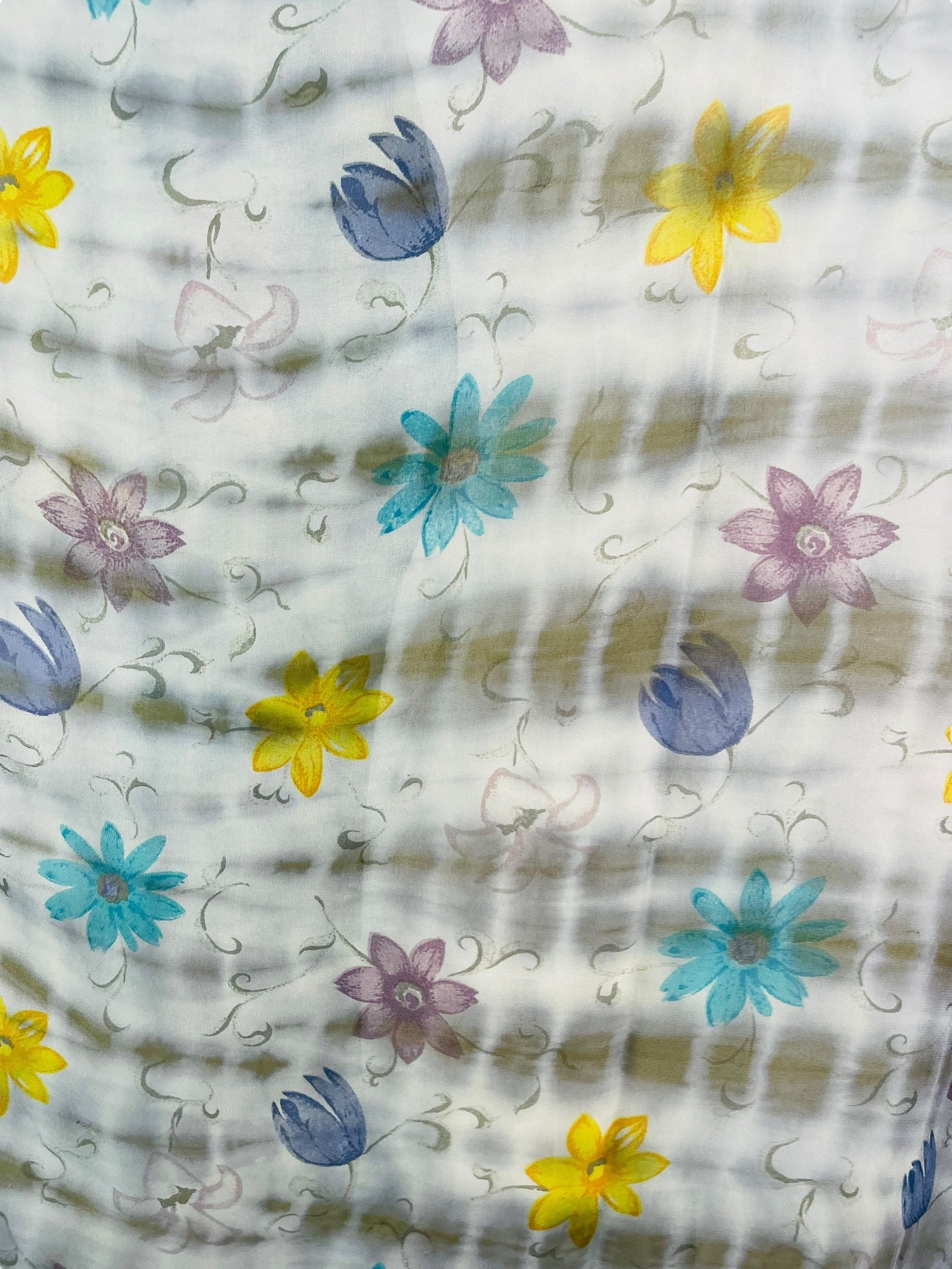 PRG6804 Sheer Avatar Pure Silk Midi Length Kaftan