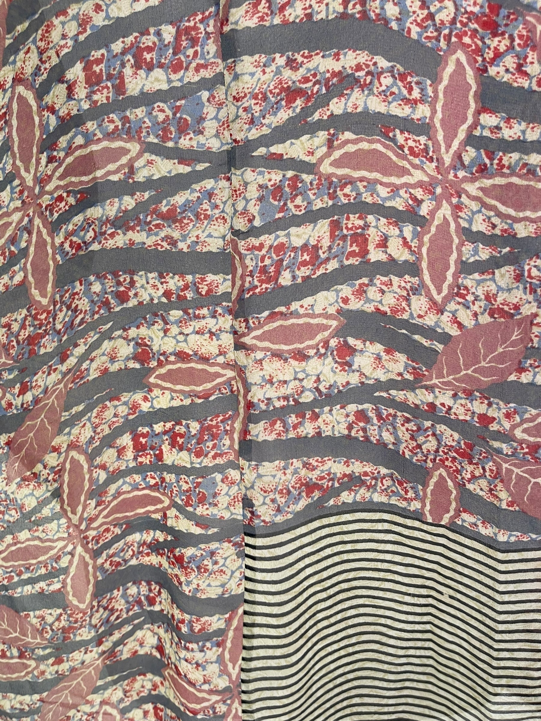 PRG7111 Sheer Avatar Pure Silk Waterfall Top