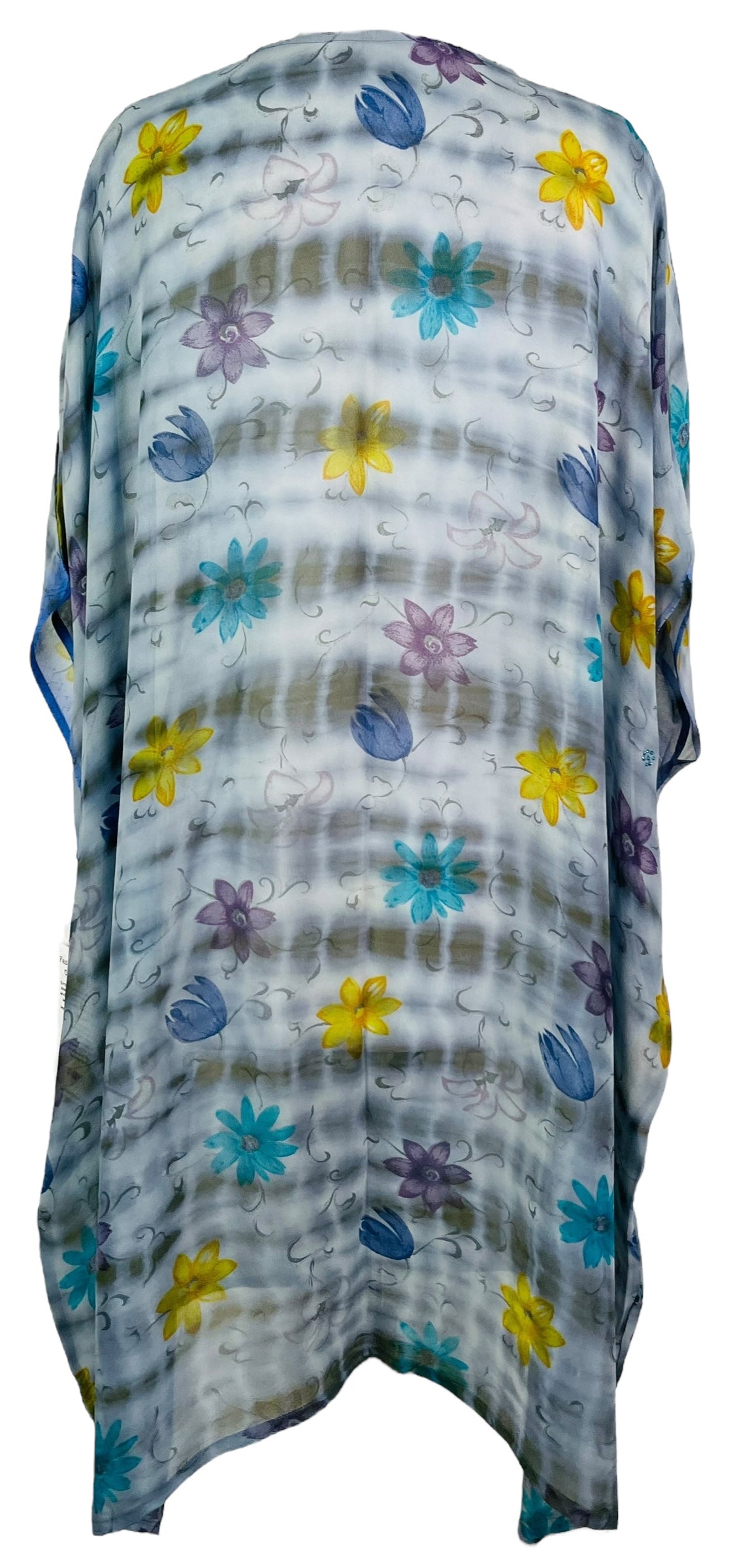 PRG6804 Sheer Avatar Pure Silk Midi Length Kaftan