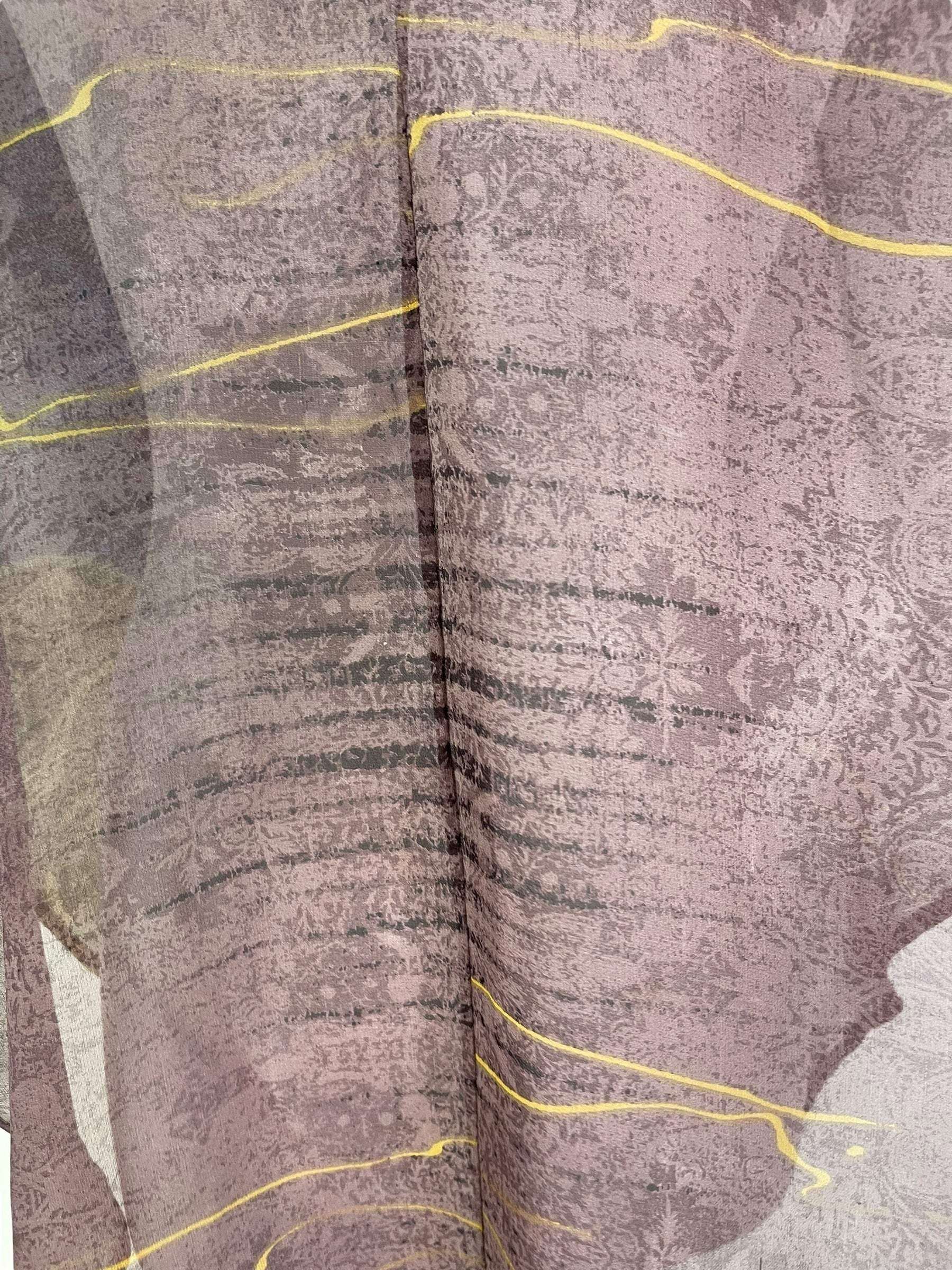 PRG7226 Sheer Avatar Pure Silk Waterfall Top