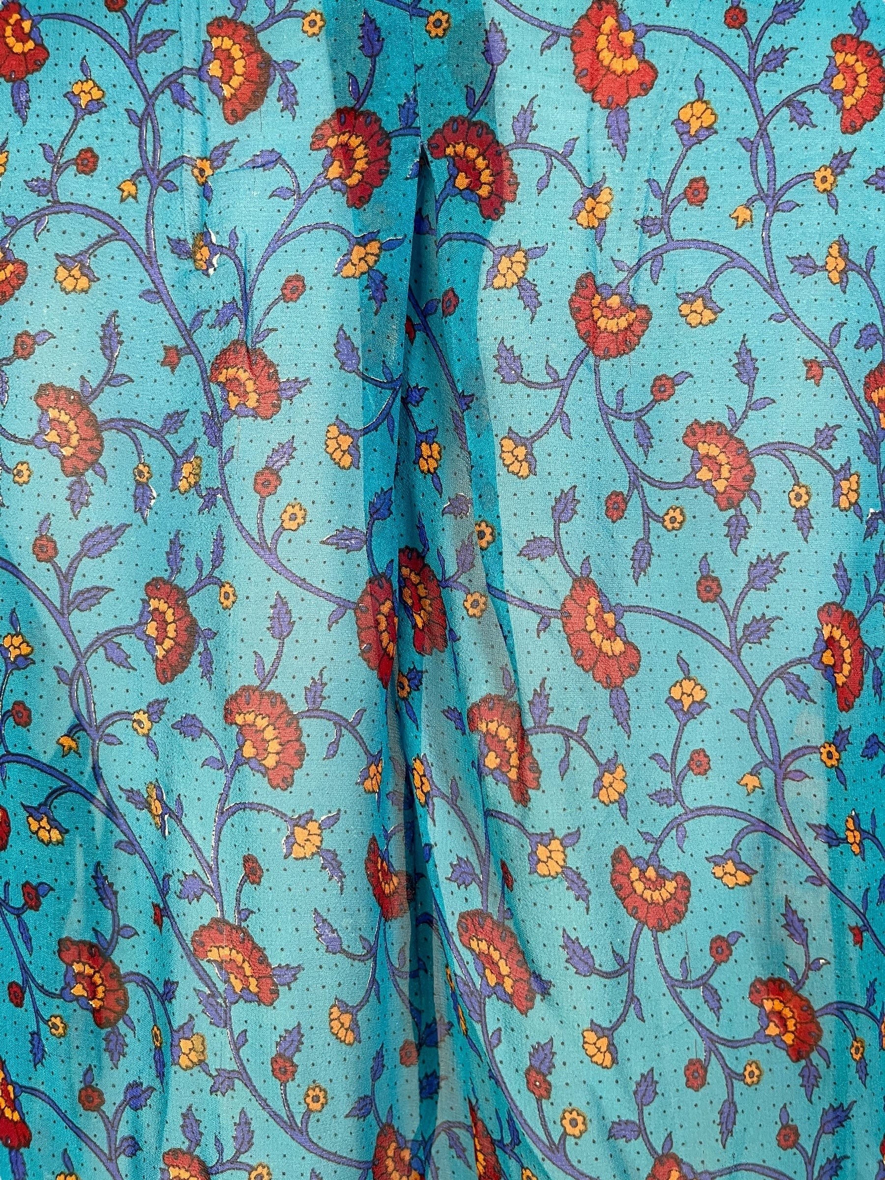 PRG6805 Sheer Avatar Pure Silk Self Pocket Tunic Dress