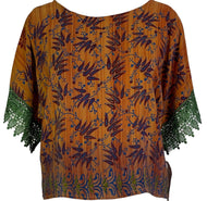 PRC6178 Avatar Pure Silk Boxy Top