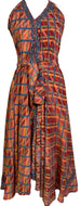 PRC7249 Avatar Pure Silk Maxi Dress with Belt