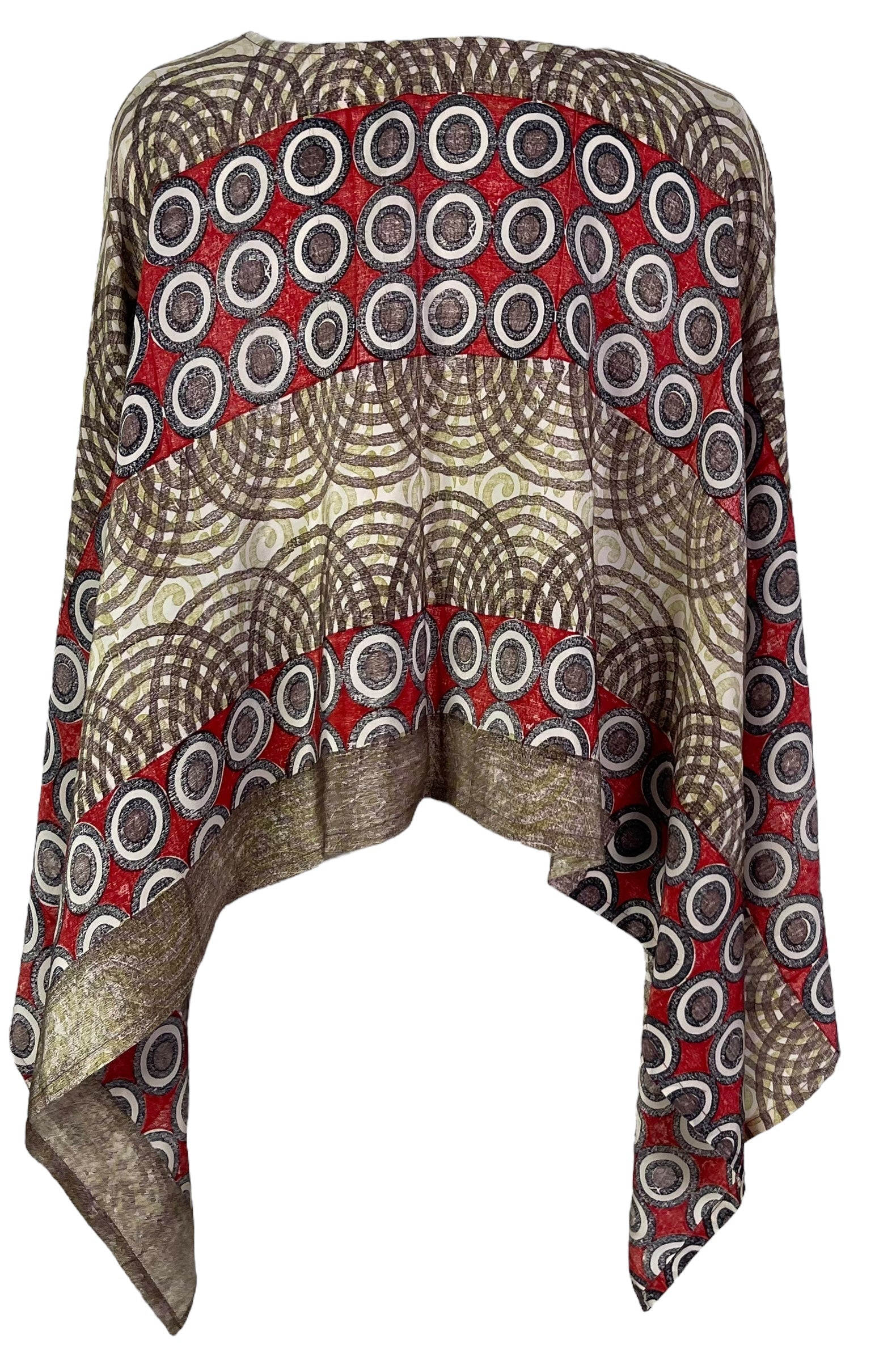 PRC6961 Avatar Pure Silk Capelet Poncho