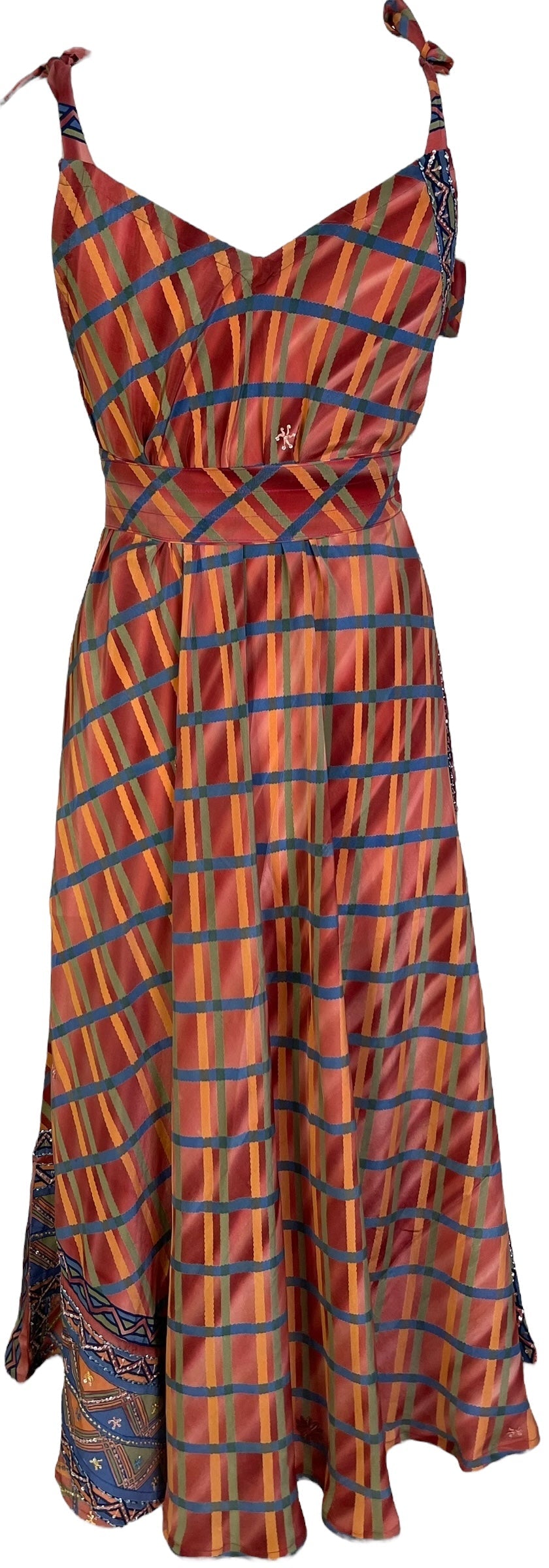 PRC7249 Avatar Pure Silk Maxi Dress with Belt