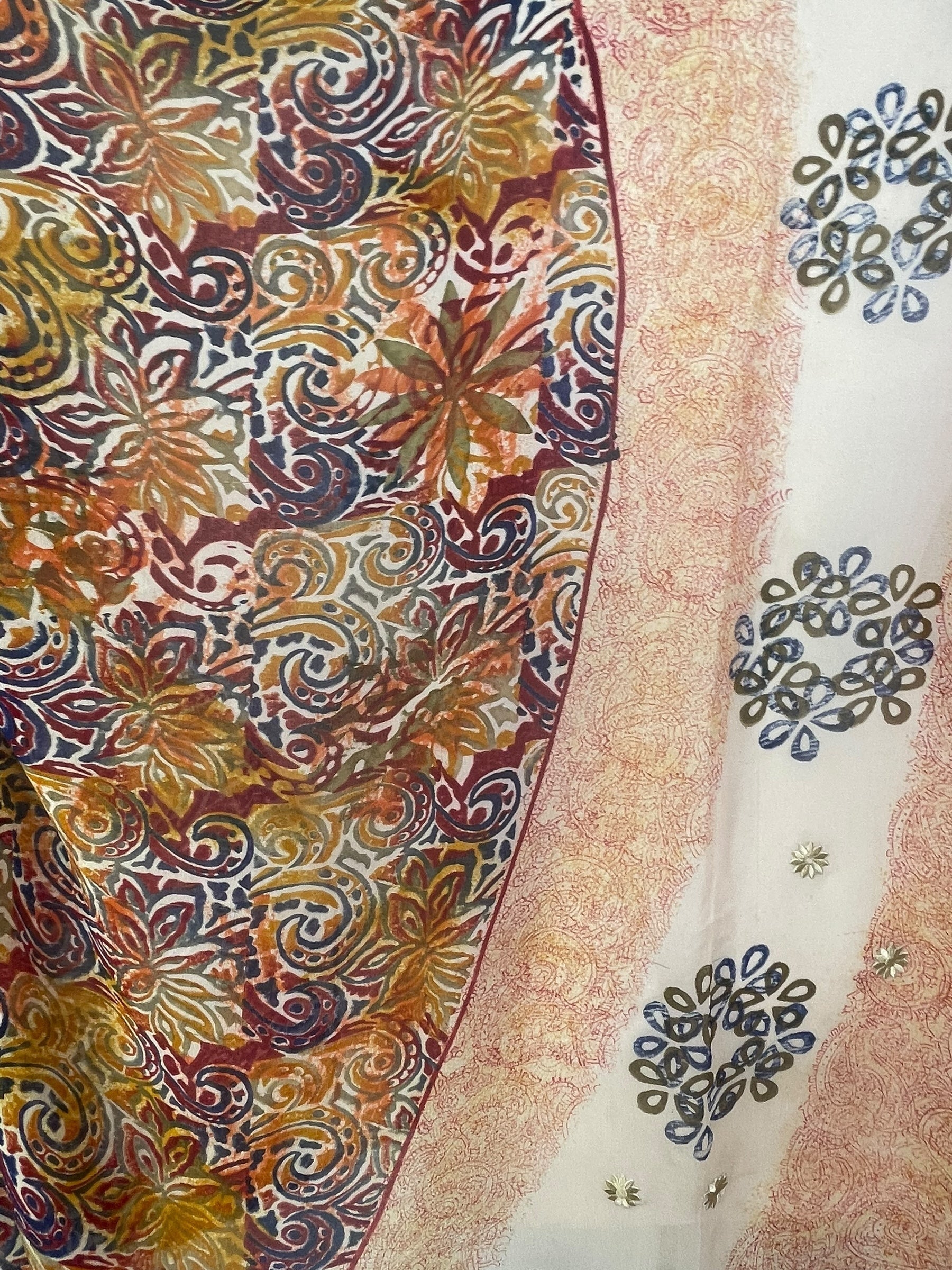 PRG7714 Sheer Avatar Pure Silk Short Kaftan Tunic with Slits