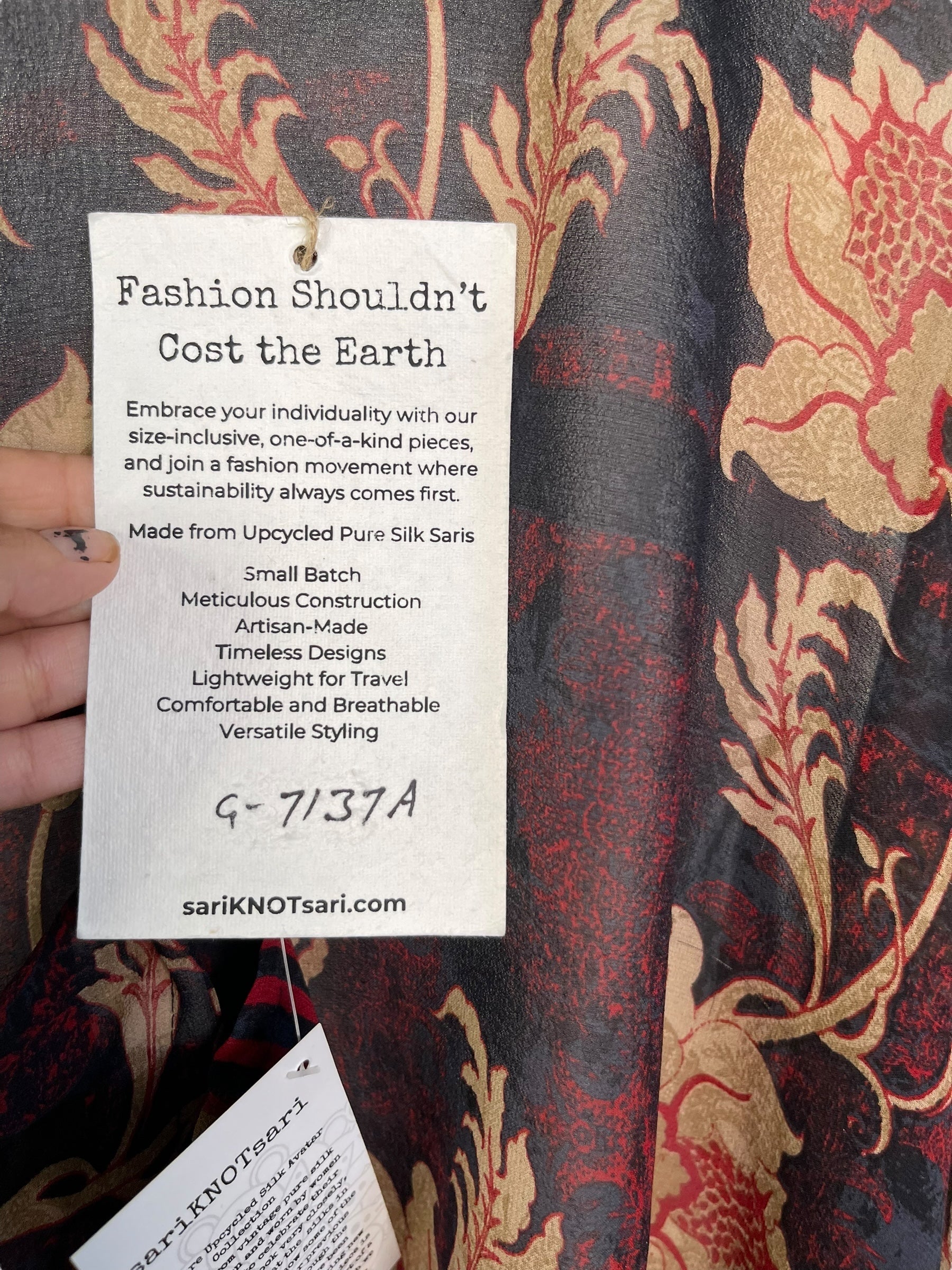 PRG7137A Sheer Avatar Pure Silk Versatile Vest