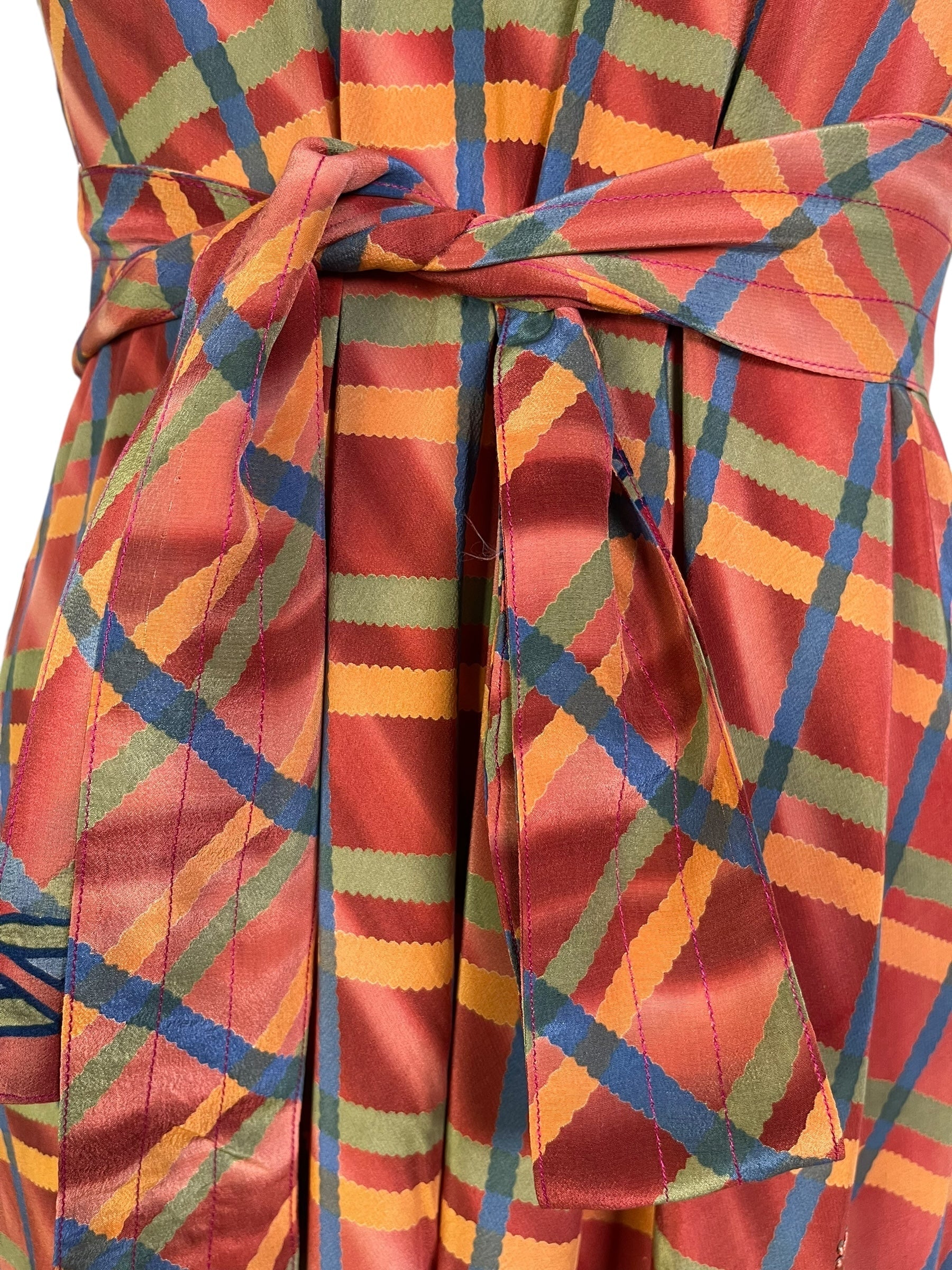 PRC7249 Avatar Pure Silk Maxi Dress with Belt