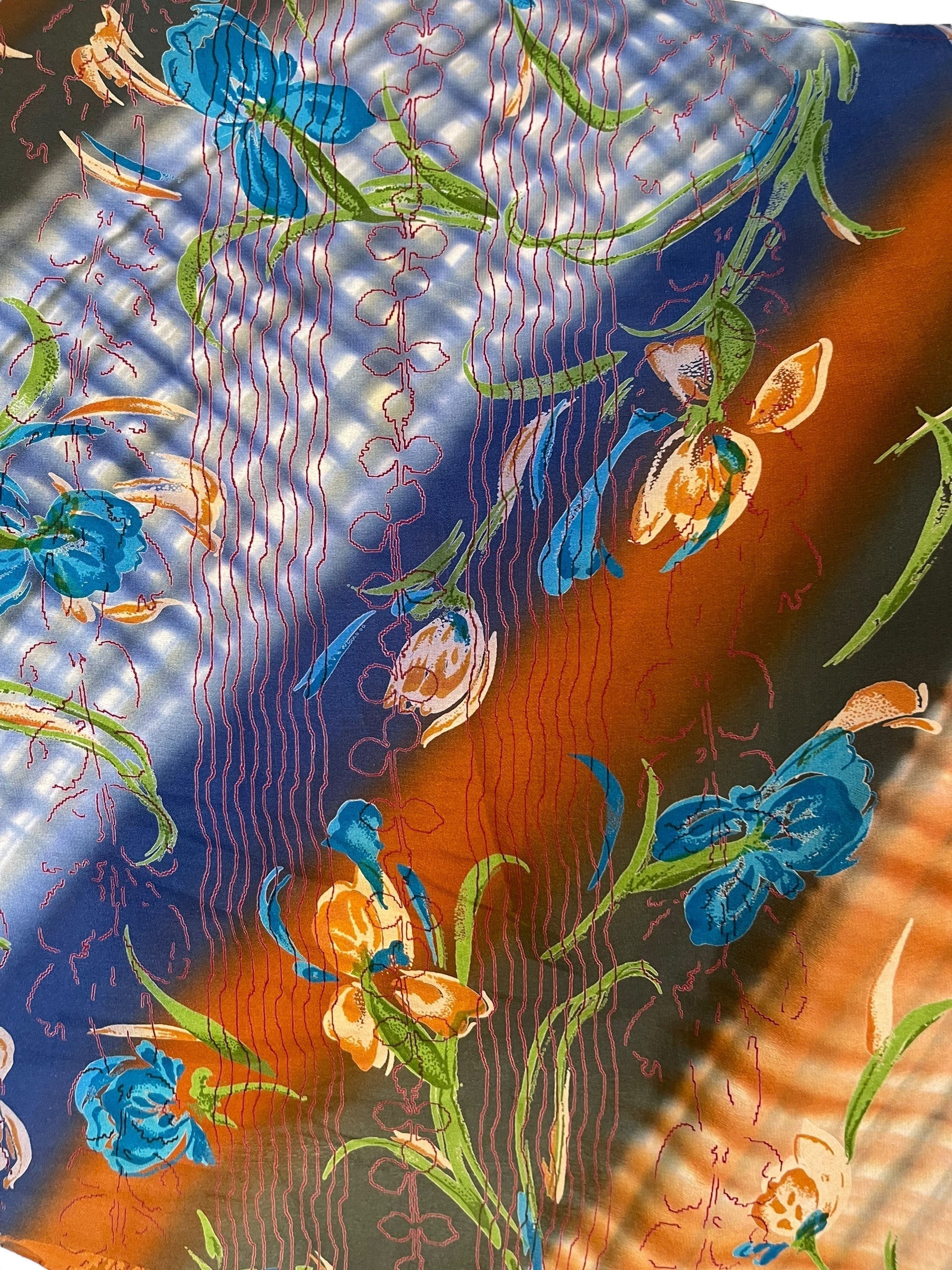 PRC6667 Avatar Pure Silk Kimono-Sleeved Top