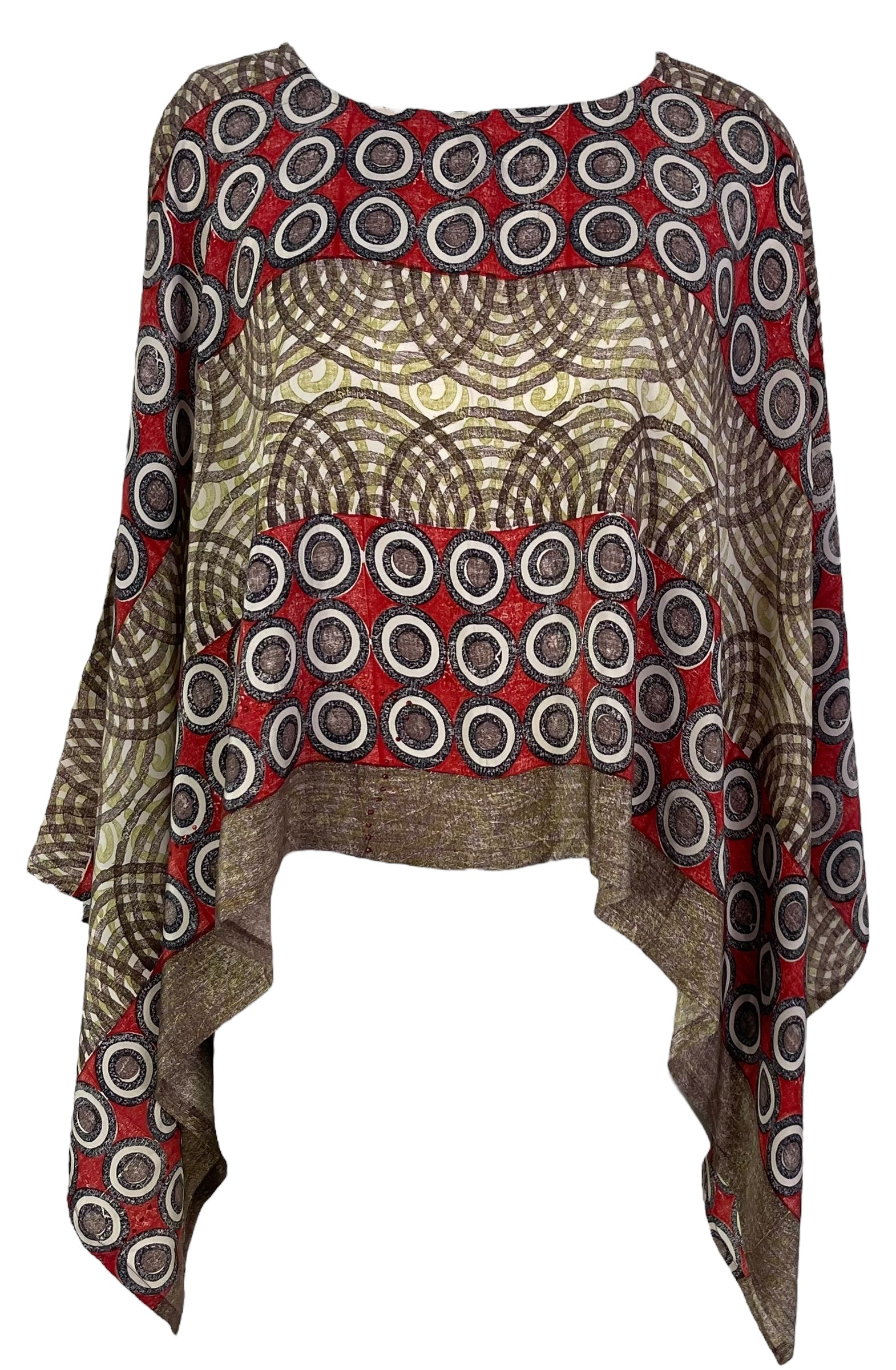 PRC6961 Avatar Pure Silk Capelet Poncho