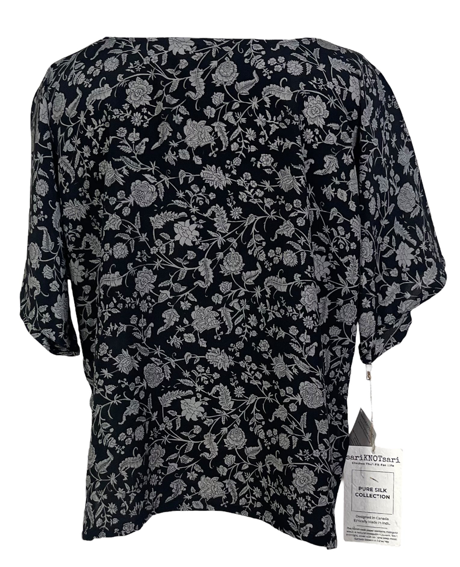 SOLD  PRC6301 Avatar Pure Silk Side Slit Top