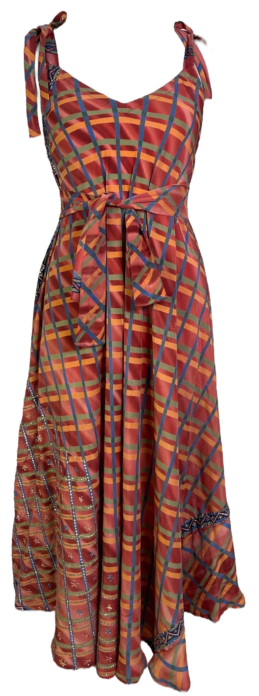 PRC7249 Avatar Pure Silk Maxi Dress with Belt