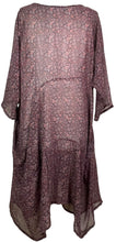 Load image into Gallery viewer, PRG7834 Sheer Avatar Pure Silk Sculptural Long Tunic Dress
