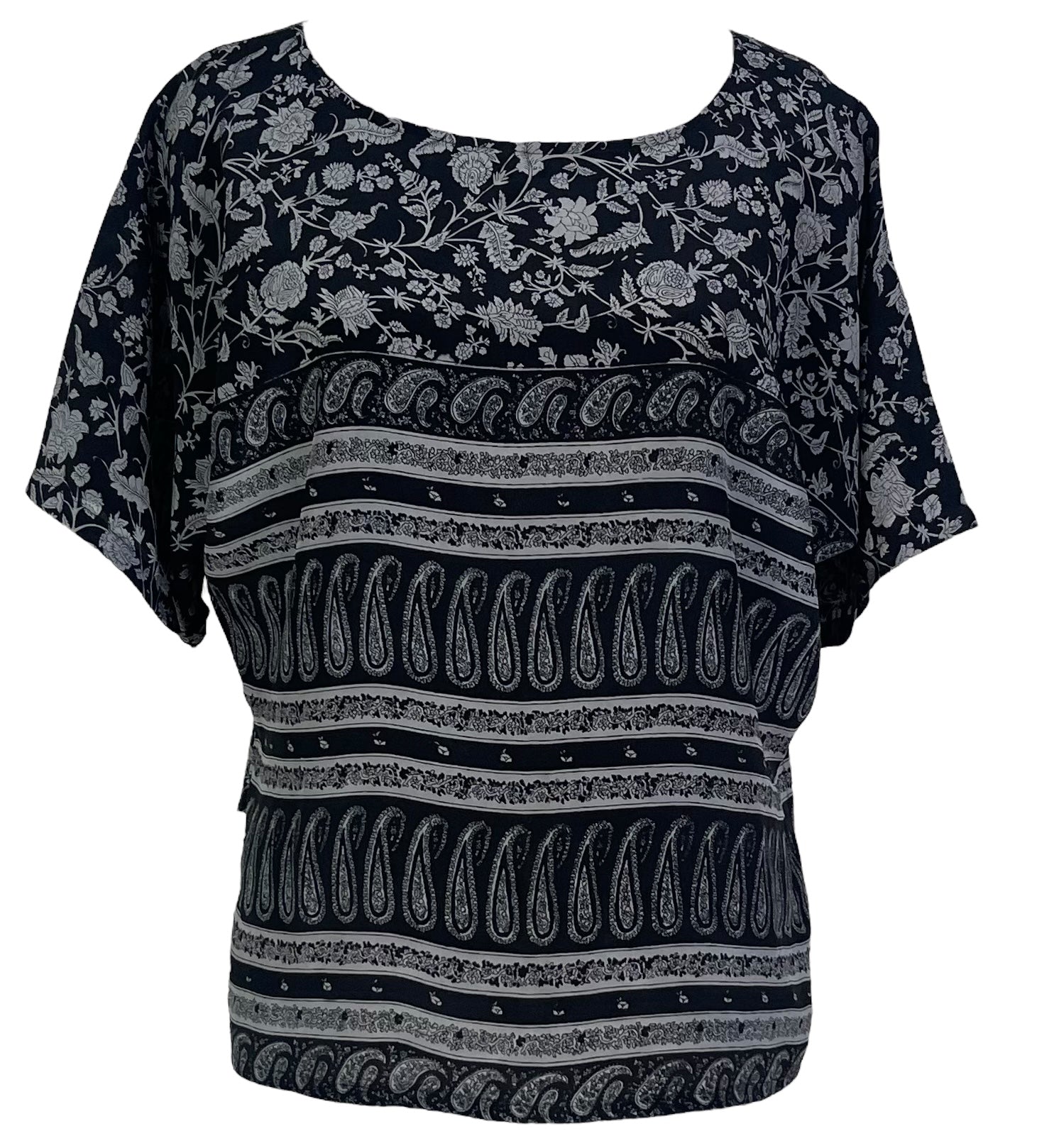 SOLD  PRC6301 Avatar Pure Silk Side Slit Top