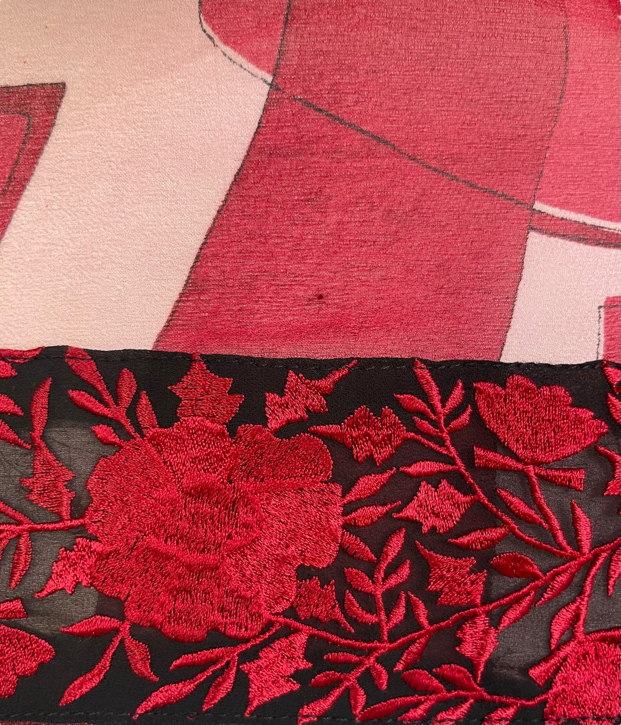 PRG7139 Sheer Avatar Pure Silk Capelet Poncho