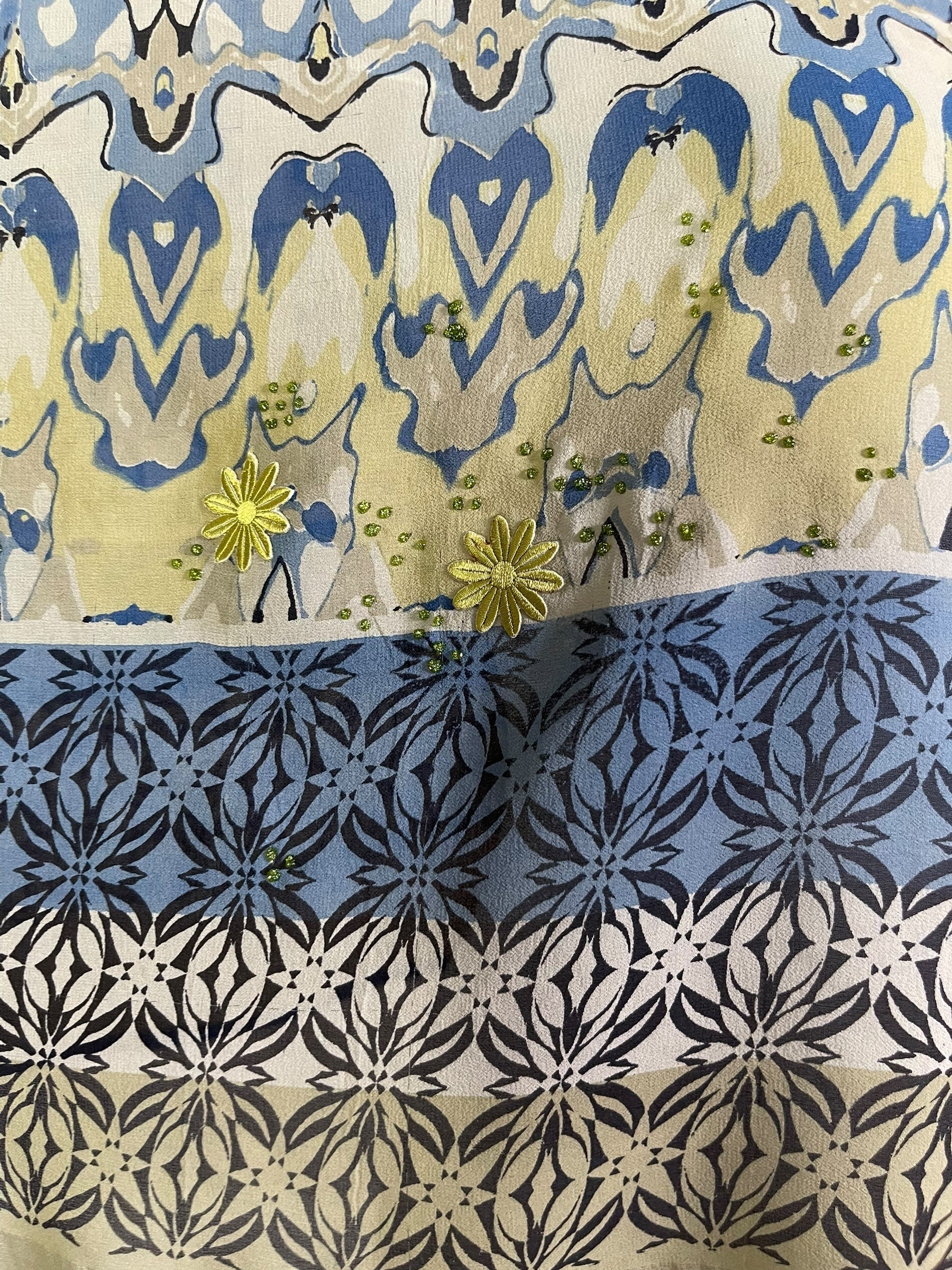 PRG7065 Sheer Avatar Pure Silk Capelet Poncho