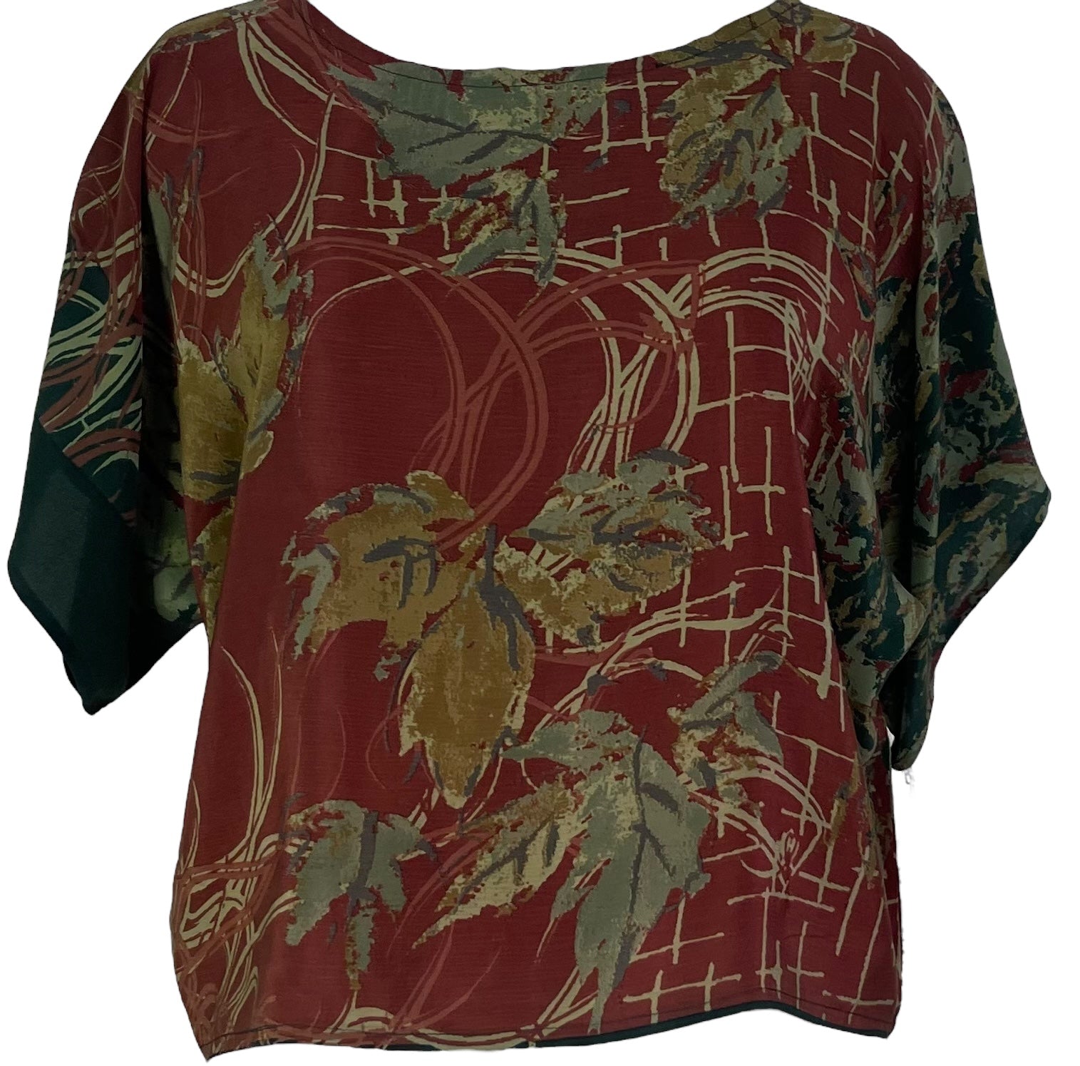 PRC6921 Avatar Pure Silk Boxy Top