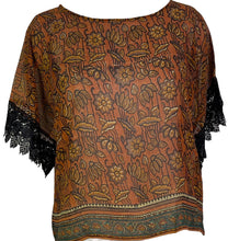 Load image into Gallery viewer, PRG6035 Sheer Avatar Pure Silk Boxy Top
