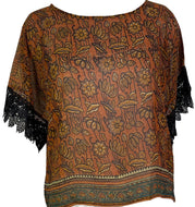 PRG6035 Sheer Avatar Pure Silk Boxy Top