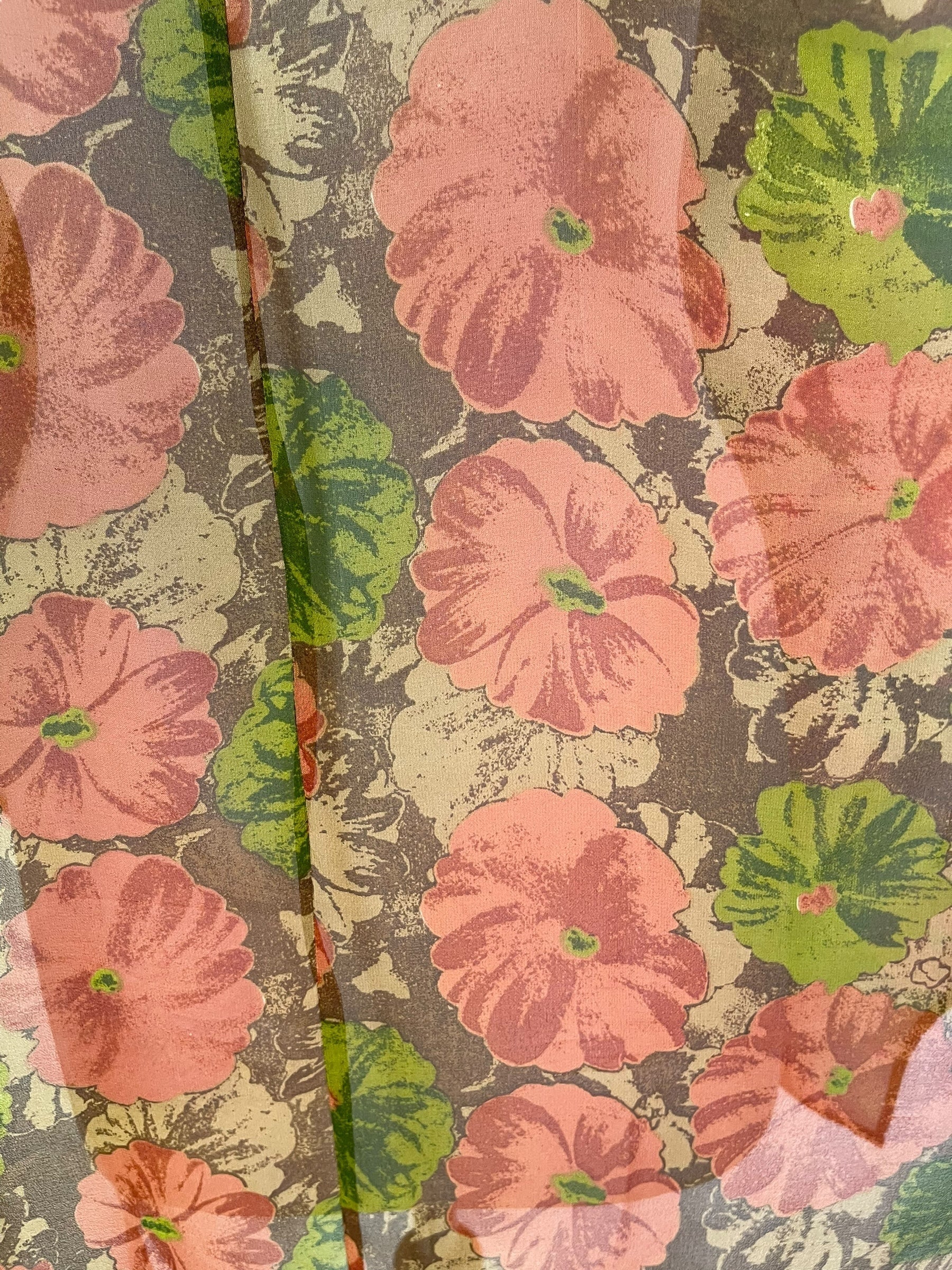 PRG7052 Sheer Avatar Pure Silk Waterfall Top