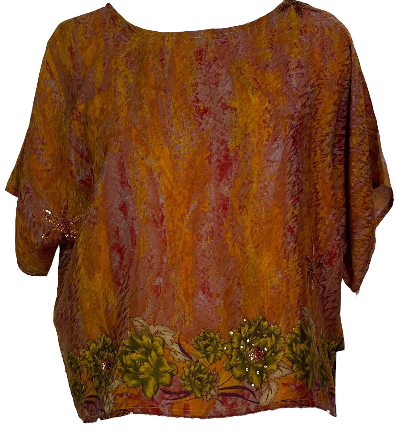 SOLD  PRC6877 Avatar Pure Silk Boxy Top