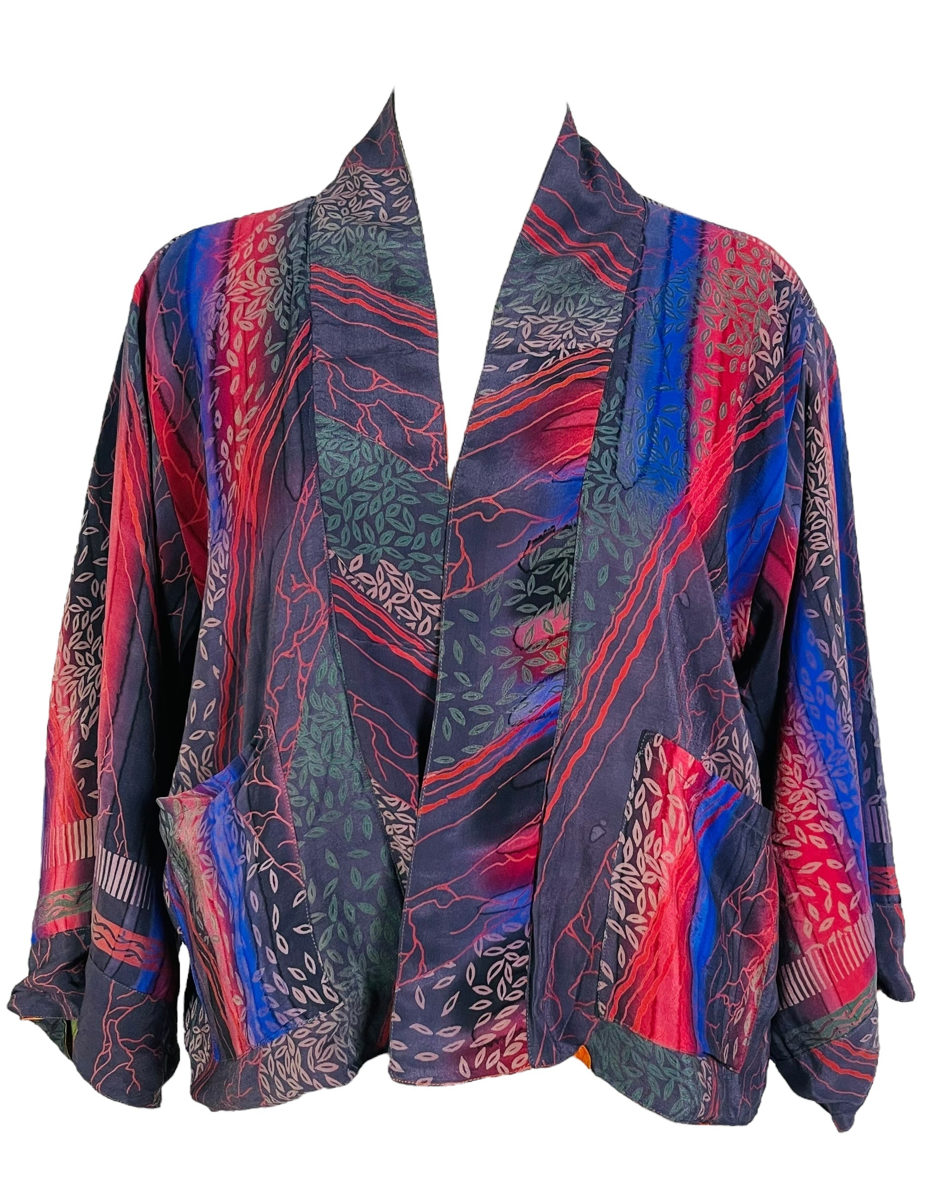 PRC7382 Avatar Reversible Pure Silk Jiva Jacket