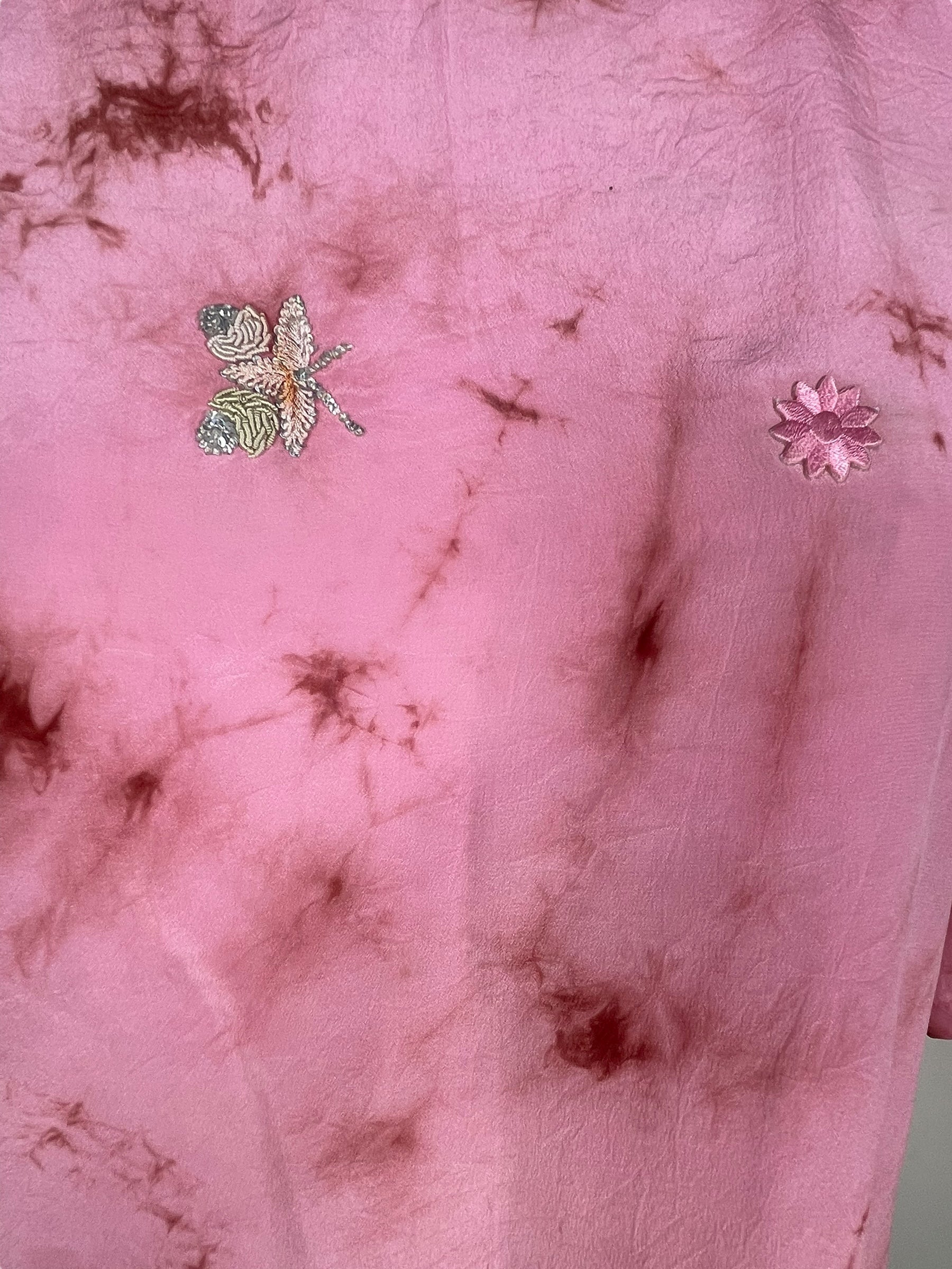 PRC7840 Avatar Pure Silk Side Slit Top