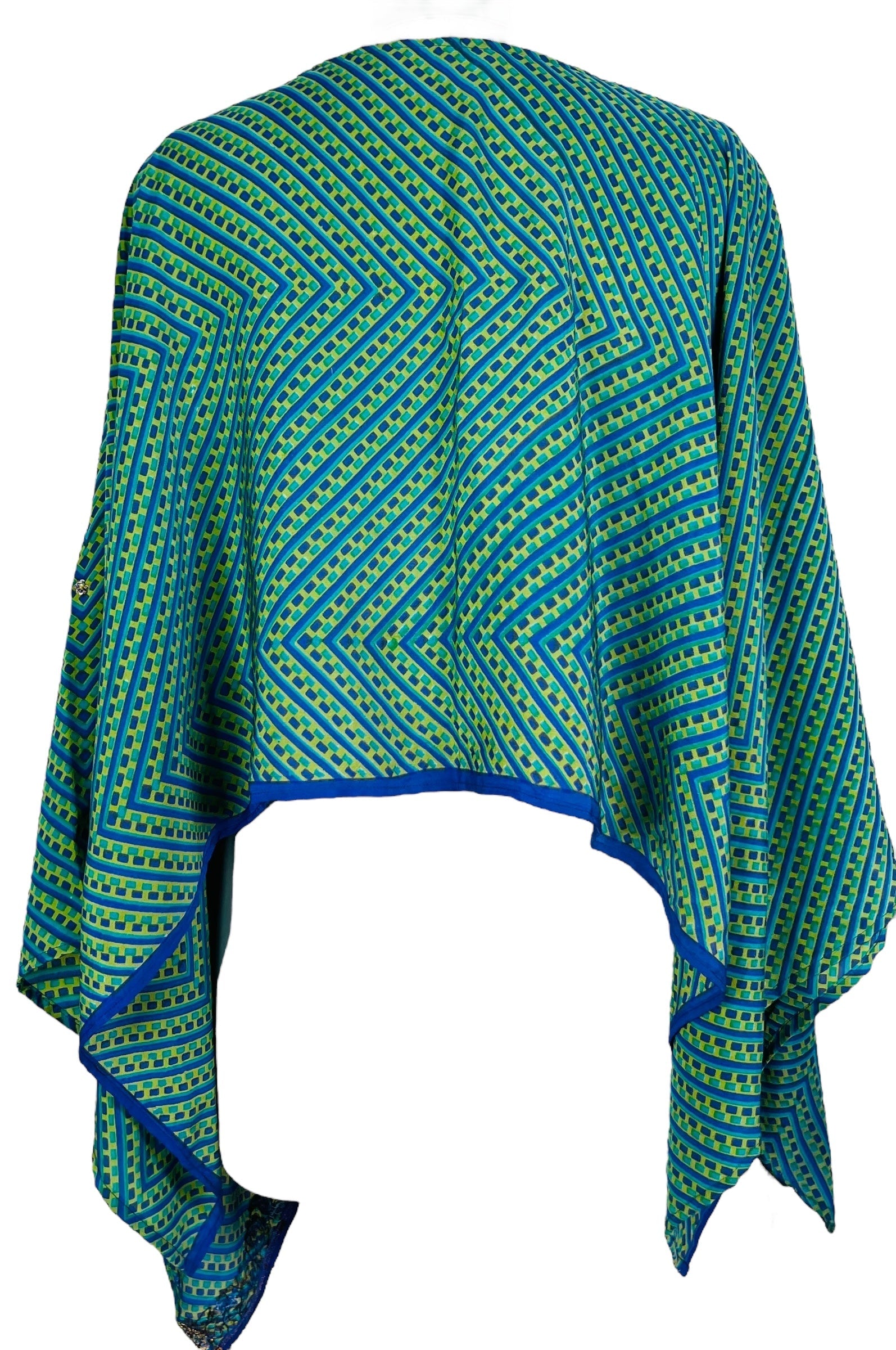 PRC6571B Avatar Pure Silk Capelet Poncho