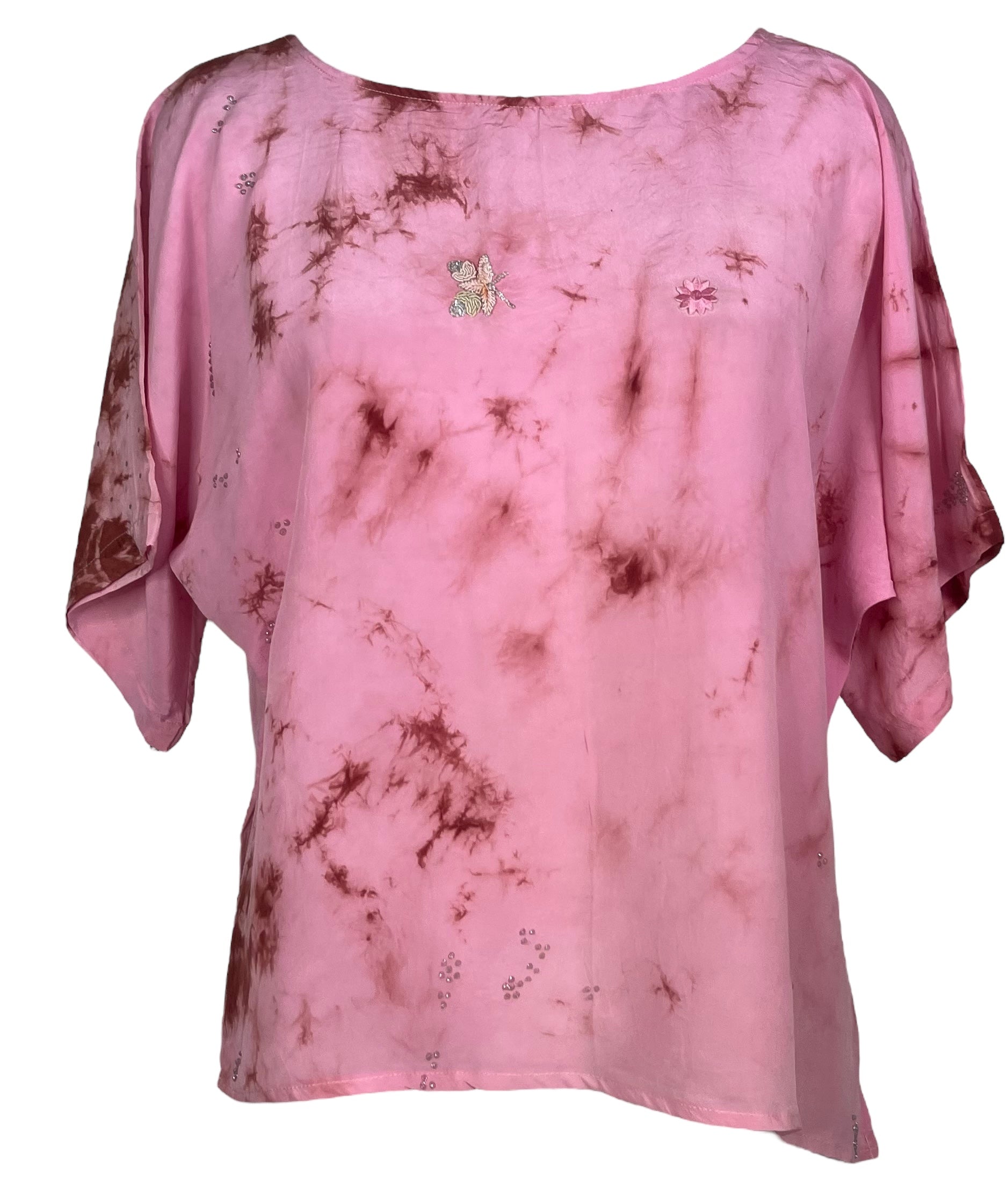 PRC7840 Avatar Pure Silk Side Slit Top