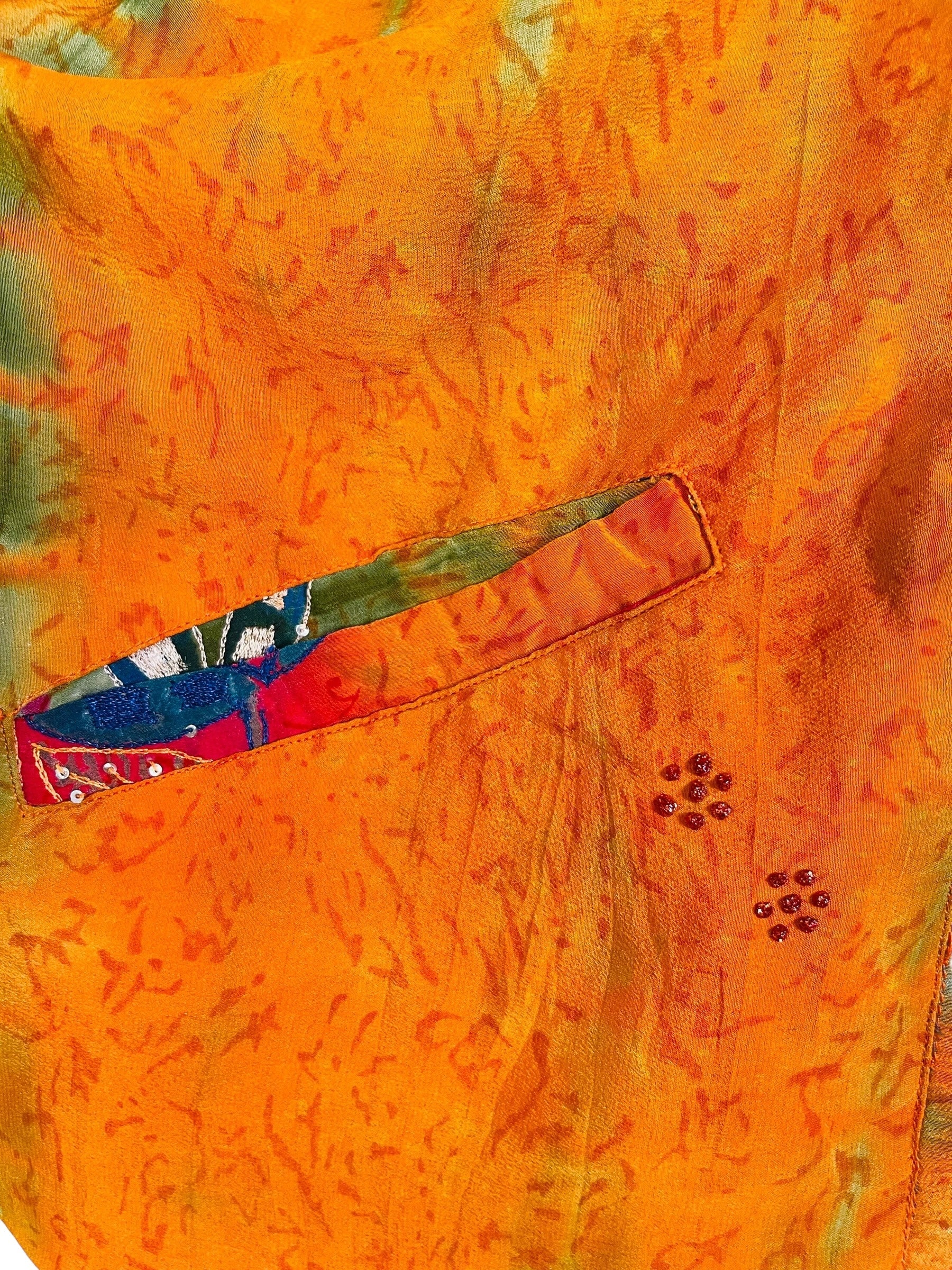 PRC7382 Avatar Reversible Pure Silk Jiva Jacket