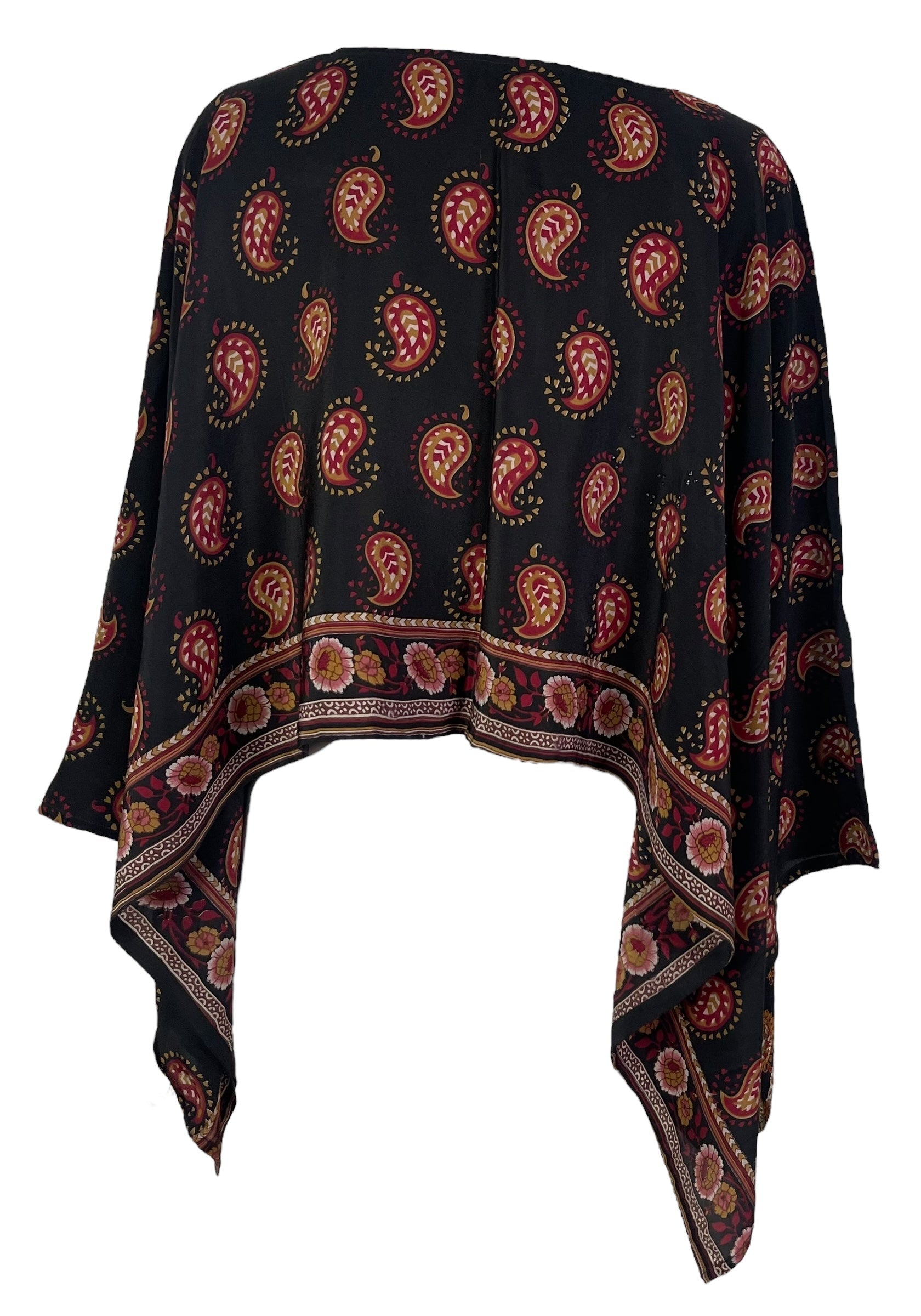 PRC6941 Avatar Pure Silk Capelet Poncho