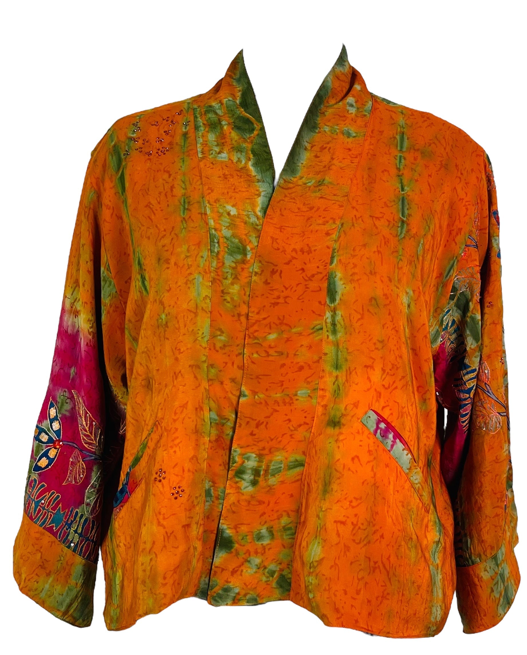 PRC7382 Avatar Reversible Pure Silk Jiva Jacket