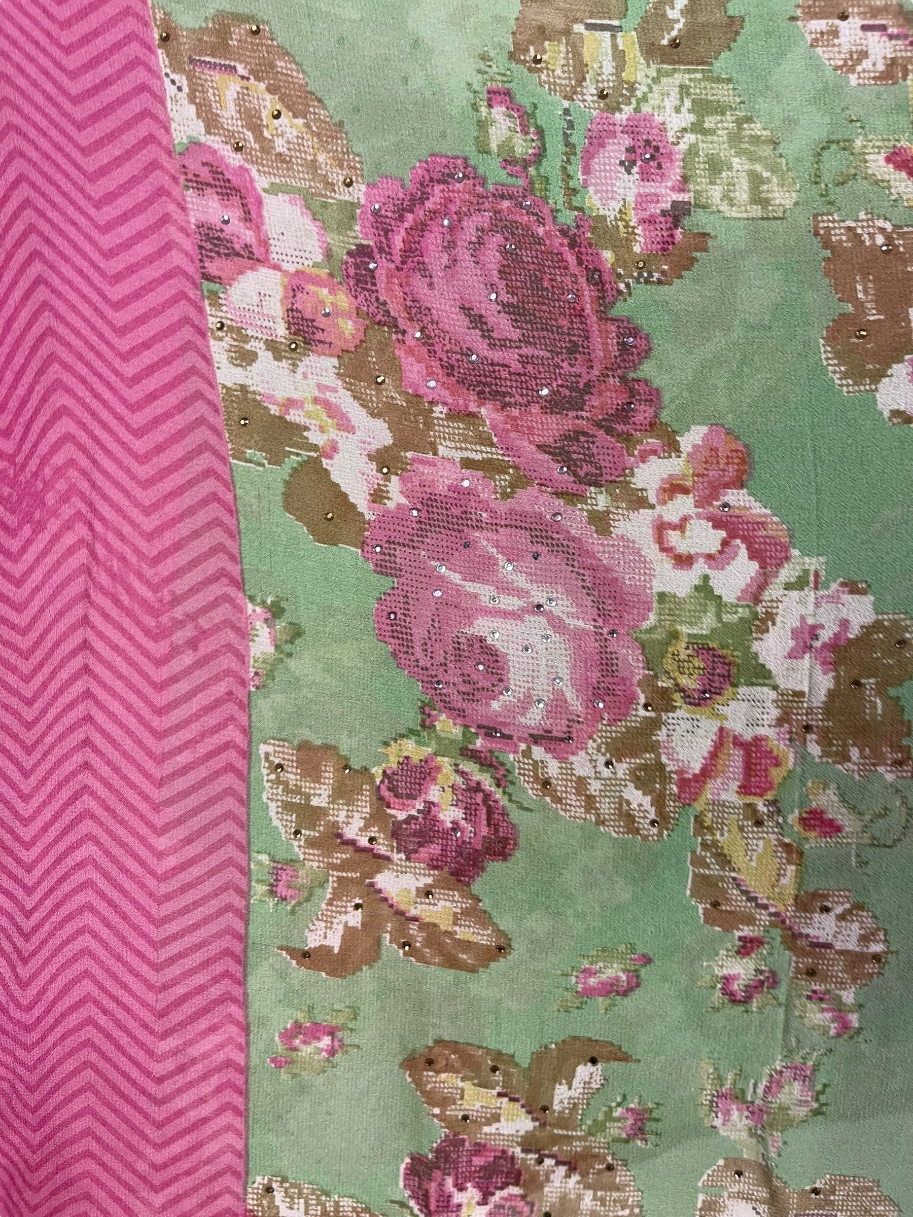 PRG7347 Sheer Avatar Pure Silk Capelet Poncho